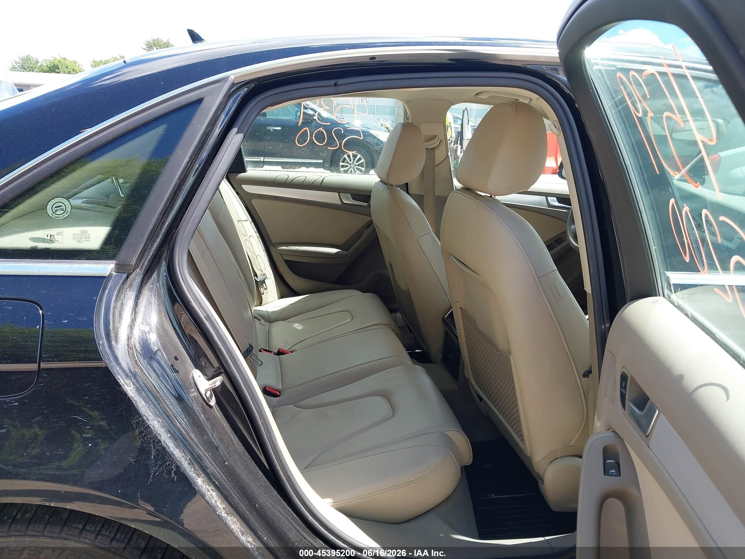 2011 Audi A4 2.0t Premium Black vin: WAUFFAFL5BN038701