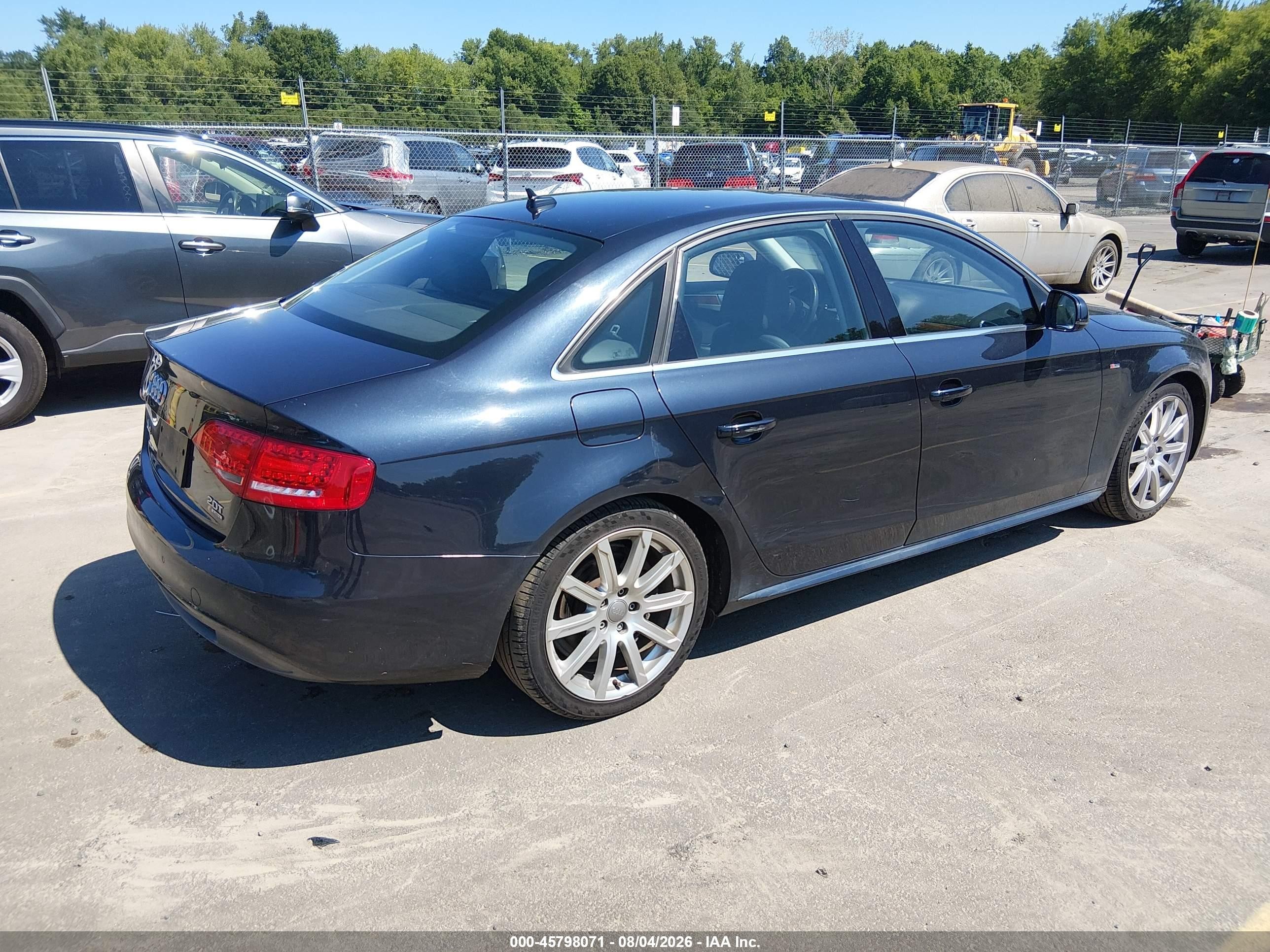 2012 Audi A4 2.0t Premium Plus Black vin: WAUFFAFL5CN006350