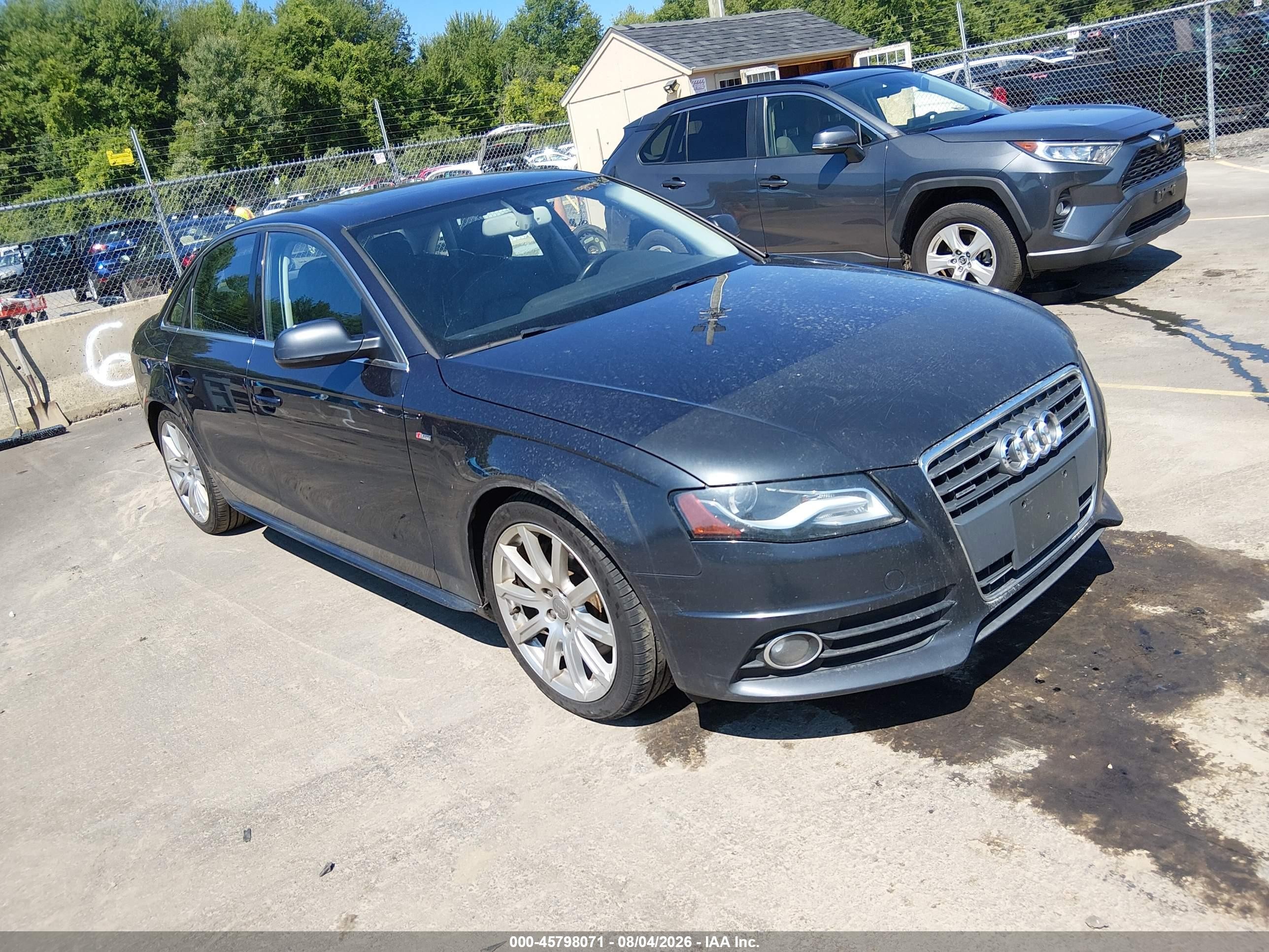 2012 Audi A4 2.0t Premium Plus Black vin: WAUFFAFL5CN006350