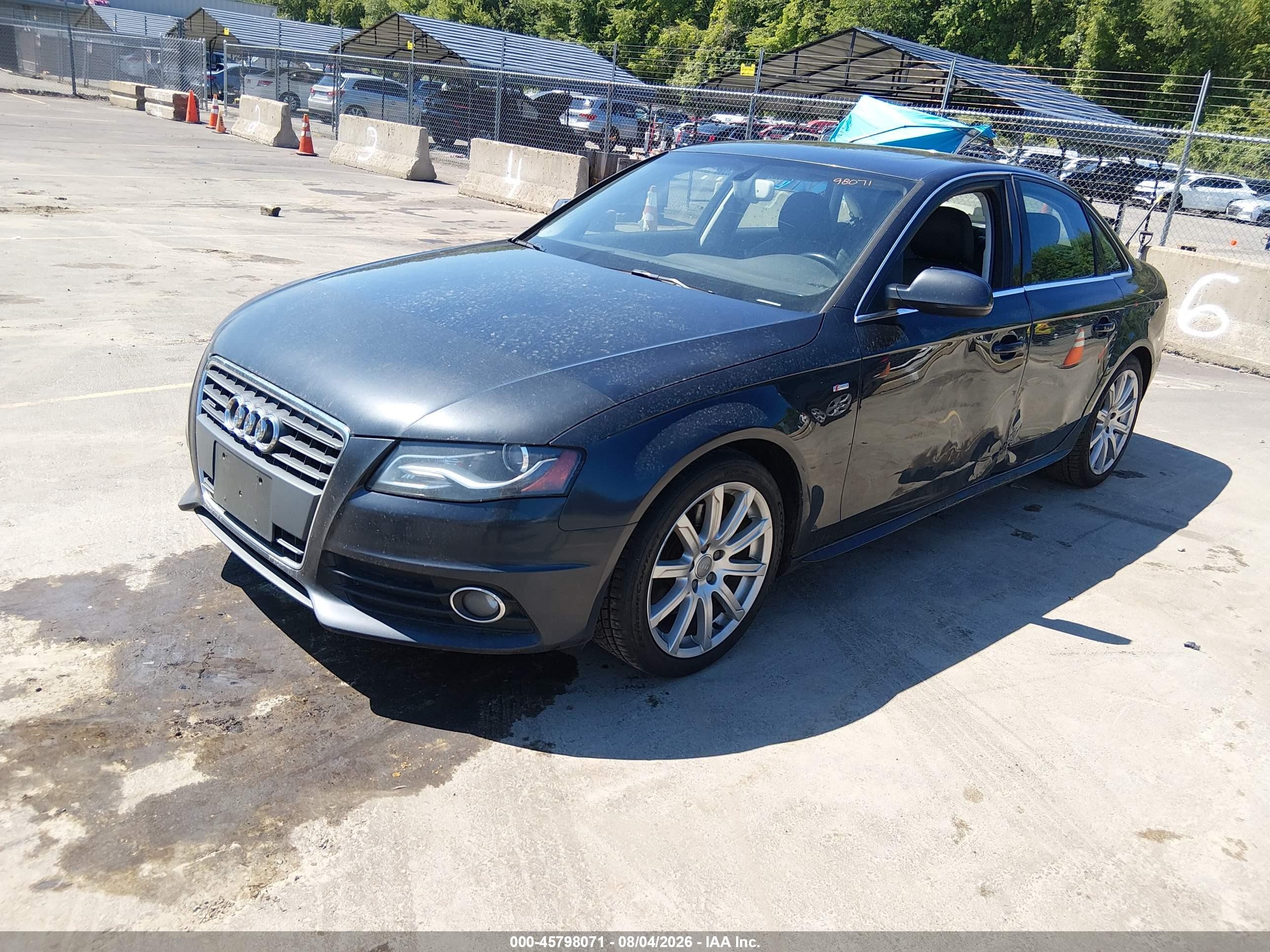 2012 Audi A4 2.0t Premium Plus Black vin: WAUFFAFL5CN006350