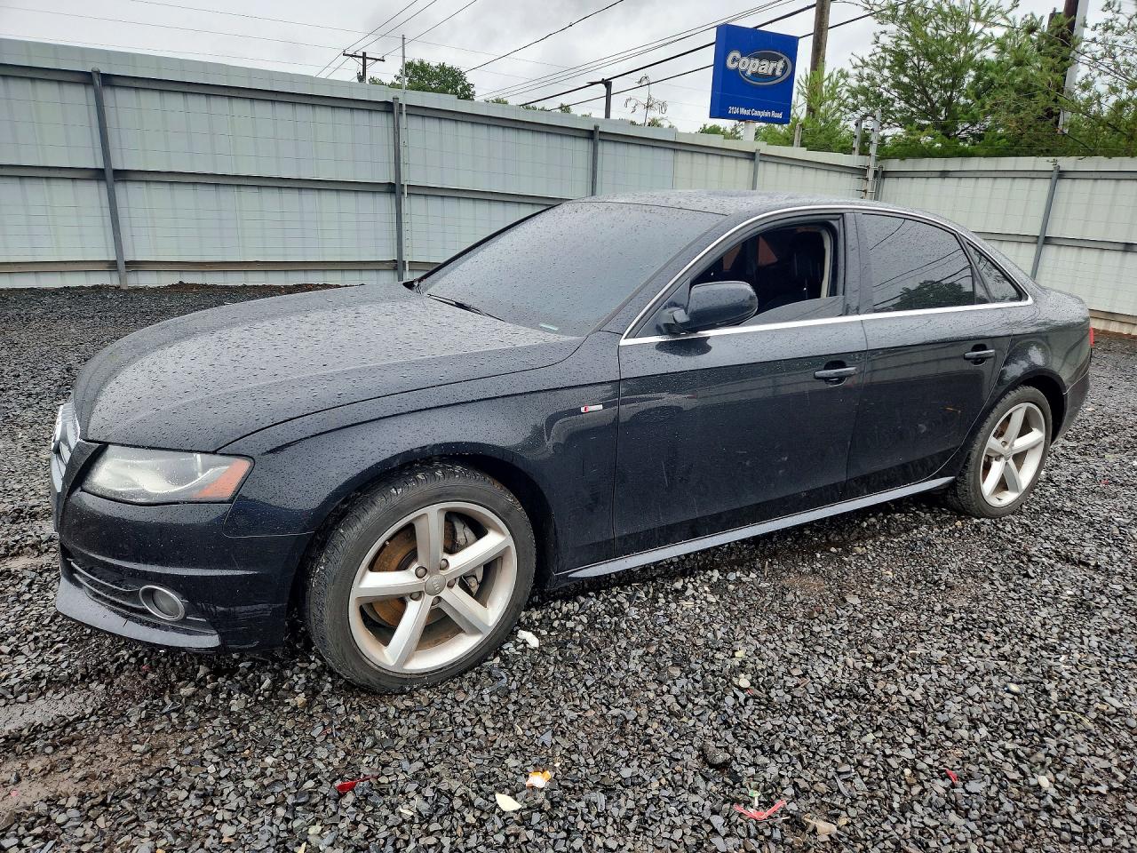 2012 Audi A4 Premium Plus Black vin: WAUFFAFL5CN014044