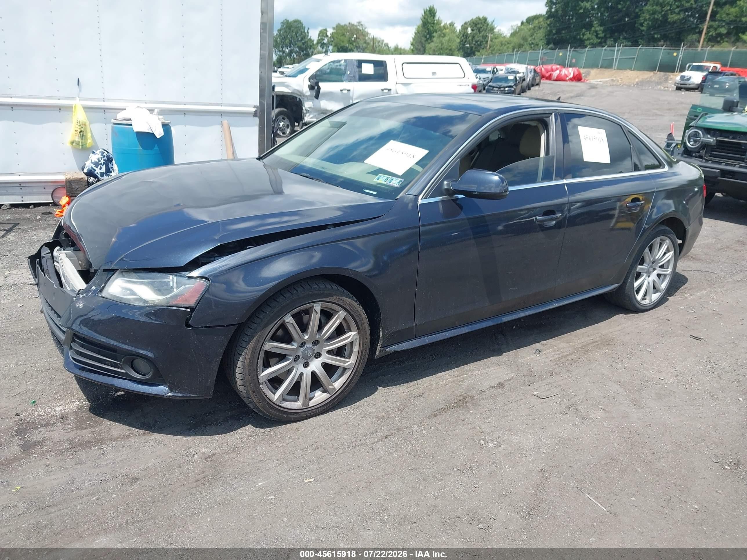 2012 Audi A4 2.0t Premium Plus Blue vin: WAUFFAFL5CN019051