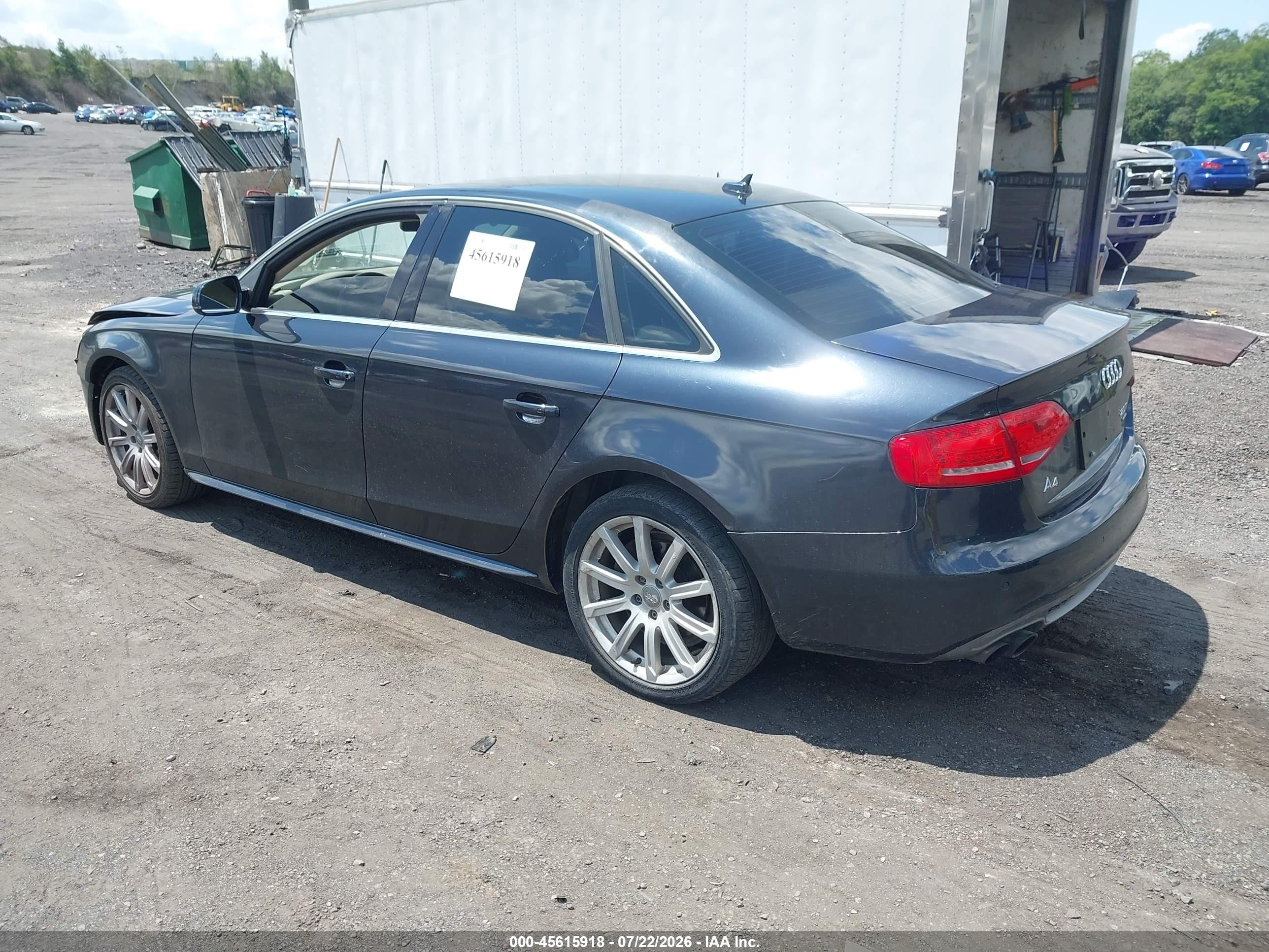 2012 Audi A4 2.0t Premium Plus Blue vin: WAUFFAFL5CN019051