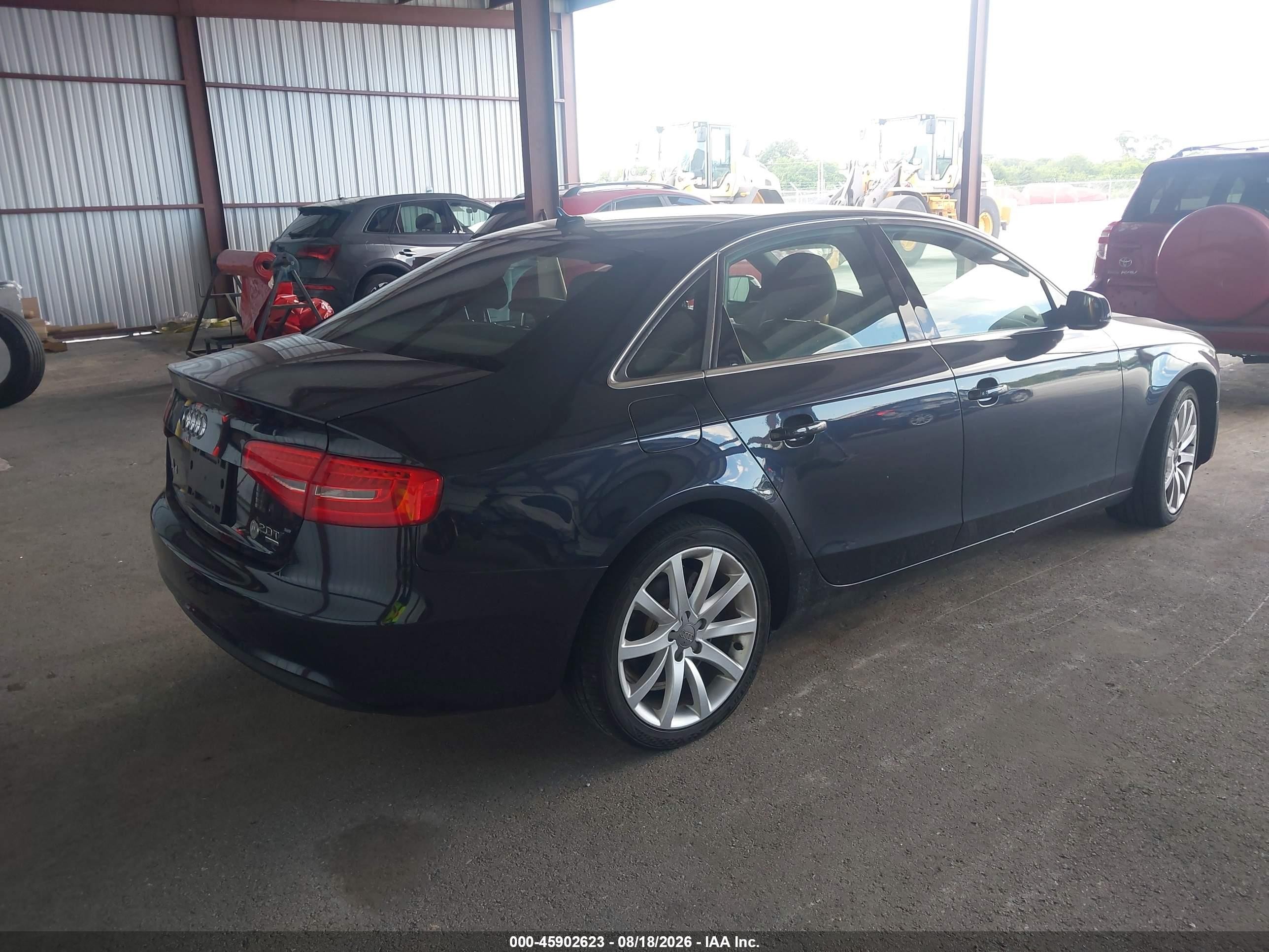 2013 Audi A4 2.0t Premium Black vin: WAUFFAFL5DN025384
