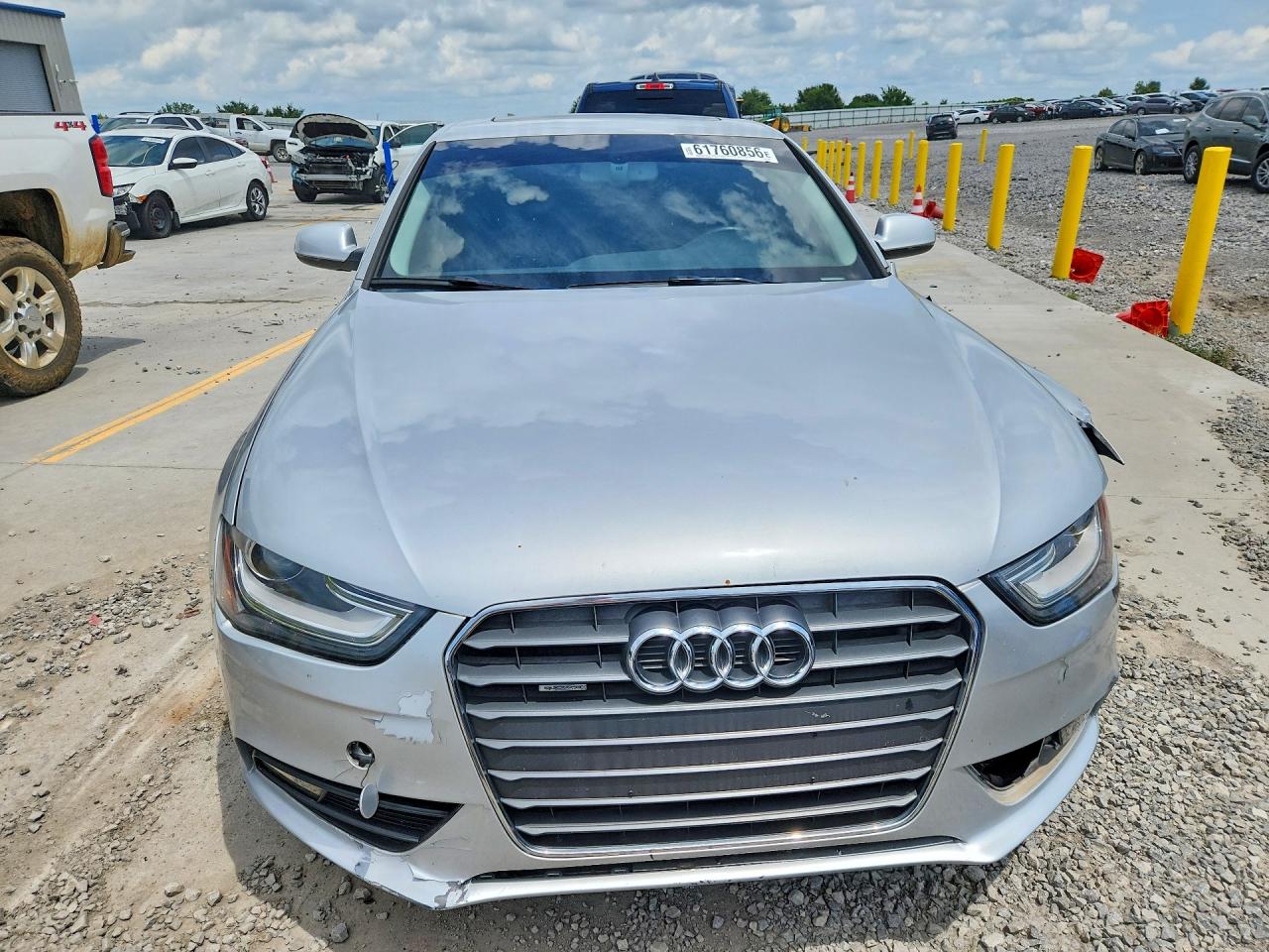 2013 Audi A4 Premium Plus Silver vin: WAUFFAFL5DN026695