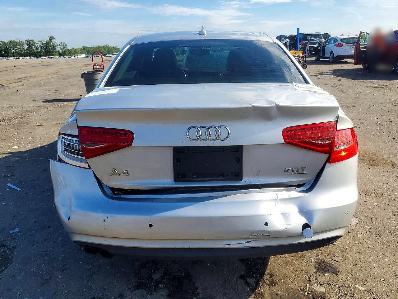2013 Audi A4 Premium Plus Silver vin: WAUFFAFL5DN028267
