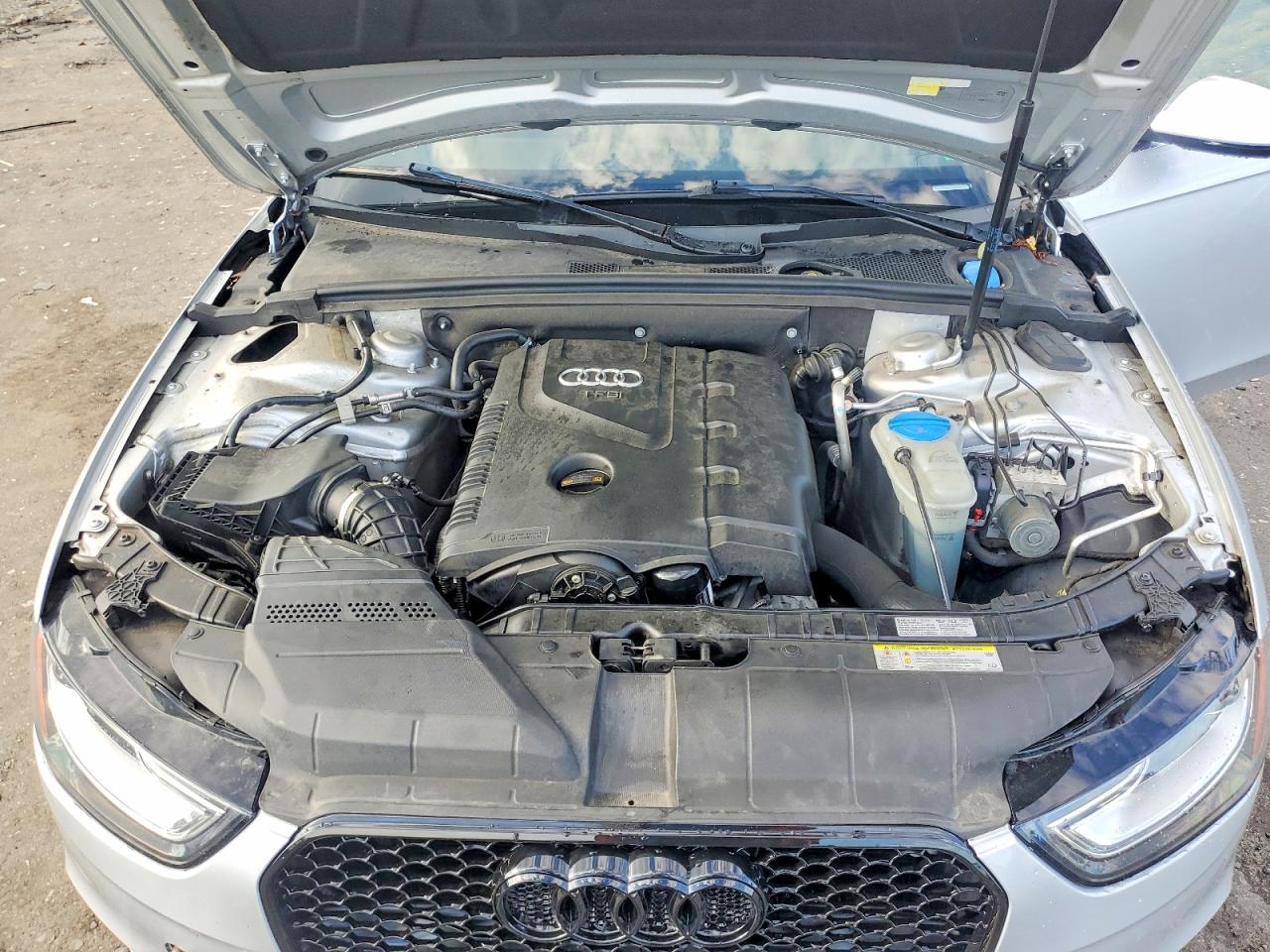 2013 Audi A4 Premium Plus Silver vin: WAUFFAFL5DN028267