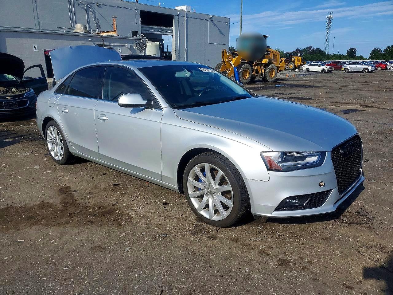 2013 Audi A4 Premium Plus Silver vin: WAUFFAFL5DN028267