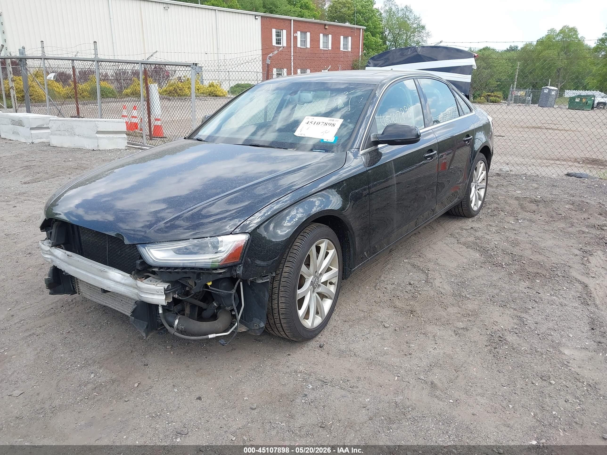 2013 Audi A4 2.0t Premium Black vin: WAUFFAFL5DN038023