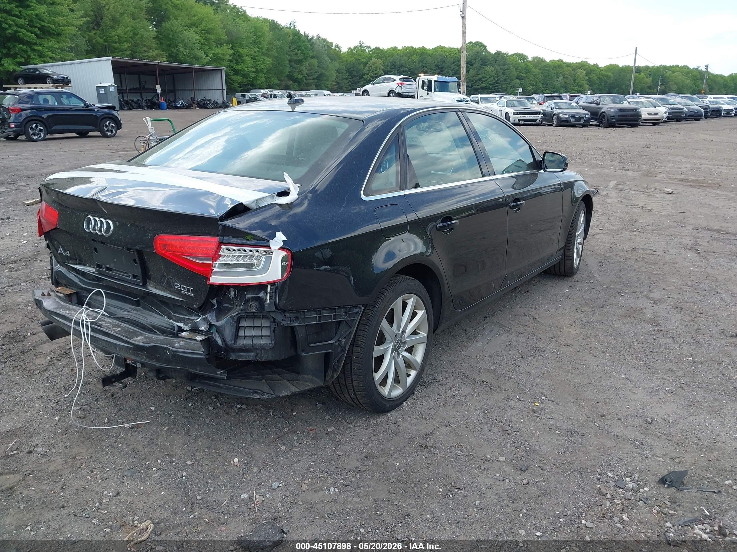 2013 Audi A4 2.0t Premium Black vin: WAUFFAFL5DN038023