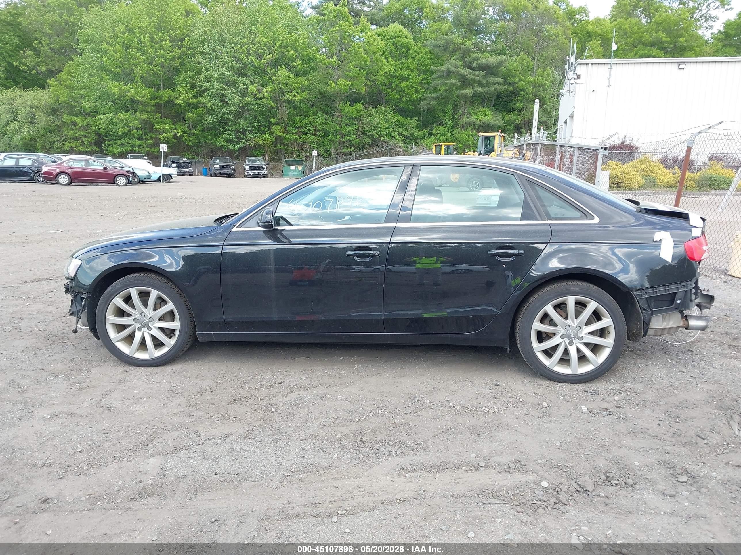 2013 Audi A4 2.0t Premium Black vin: WAUFFAFL5DN038023