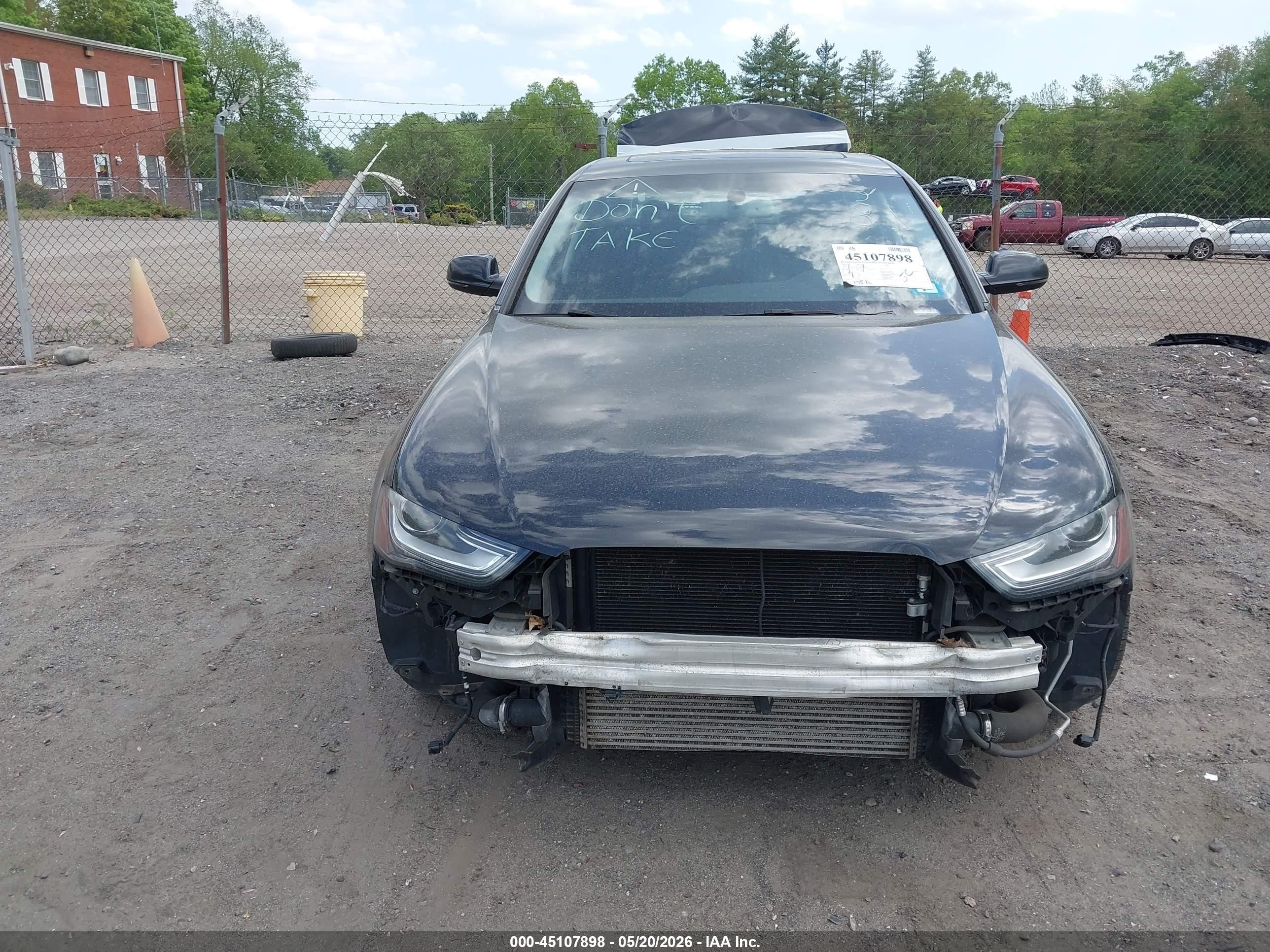 2013 Audi A4 2.0t Premium Black vin: WAUFFAFL5DN038023