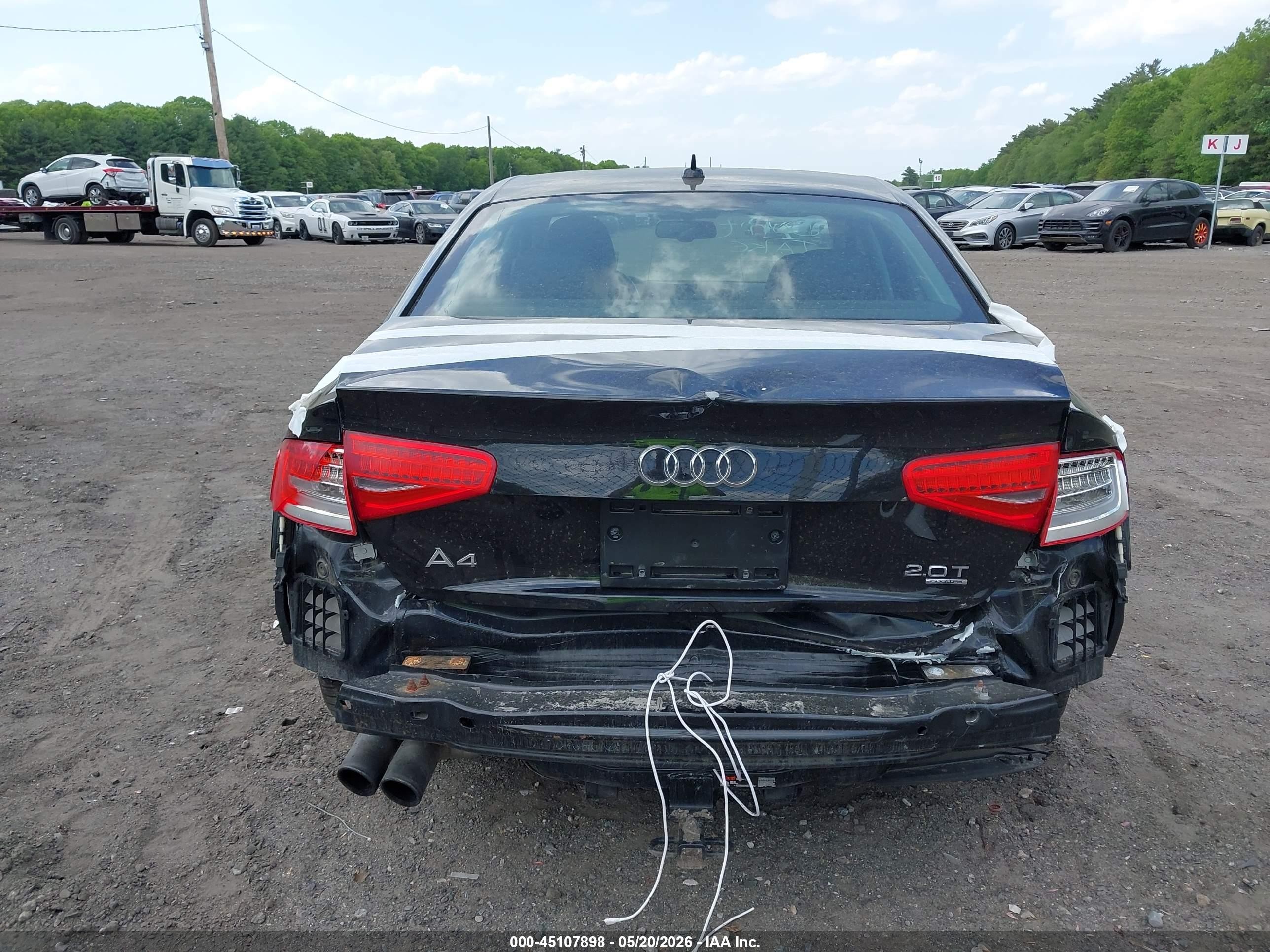 2013 Audi A4 2.0t Premium Black vin: WAUFFAFL5DN038023