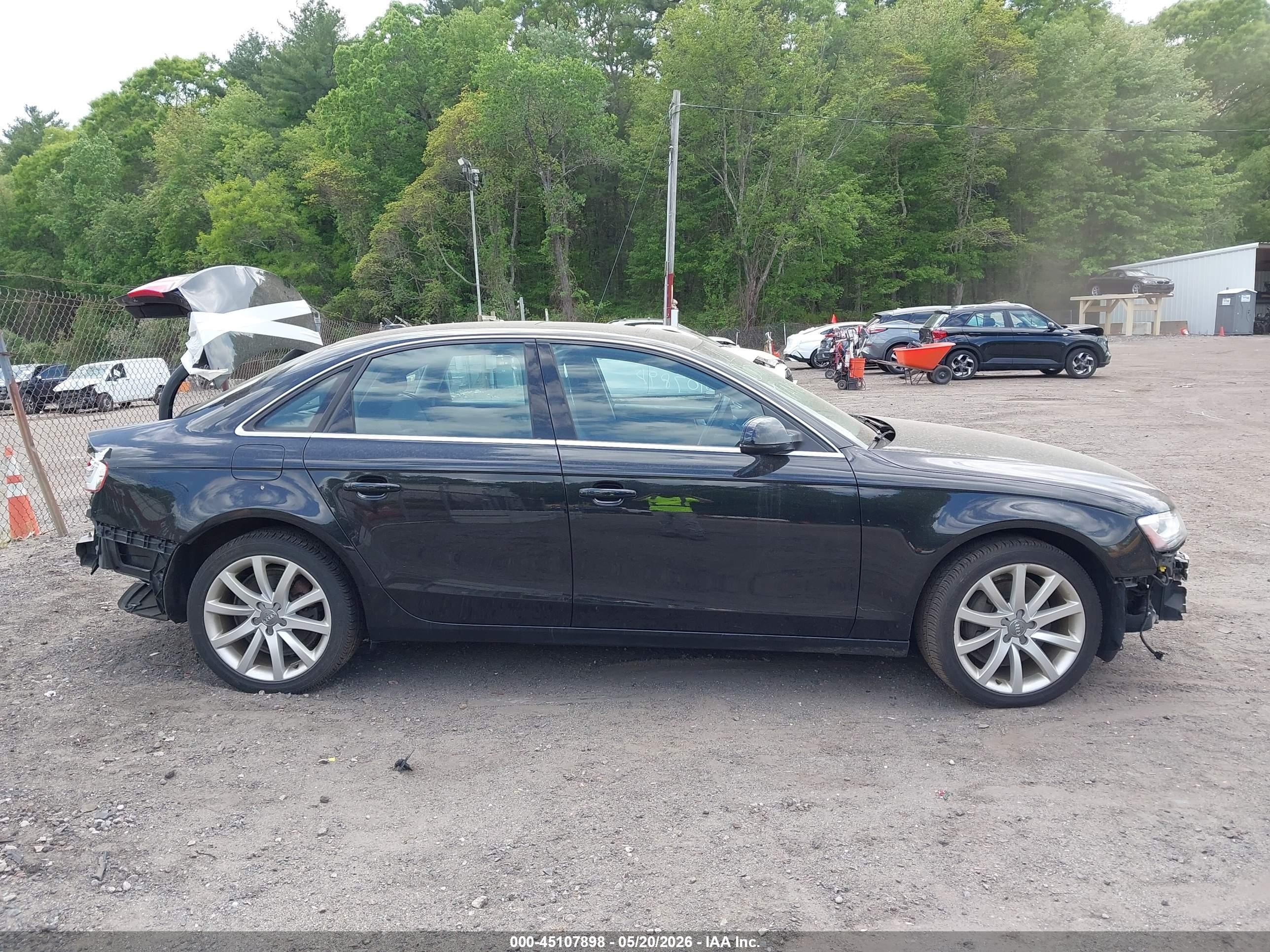 2013 Audi A4 2.0t Premium Black vin: WAUFFAFL5DN038023