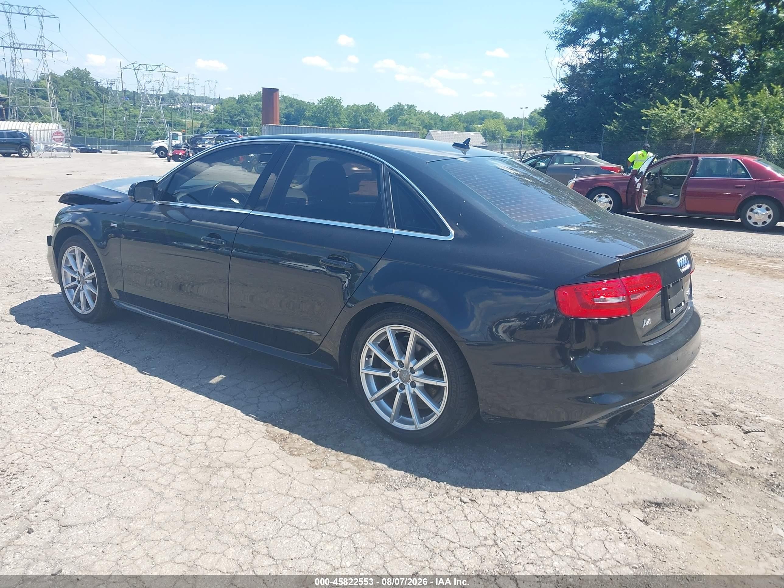 2014 Audi A4 2.0t Premium Черный vin: WAUFFAFL5EA080121