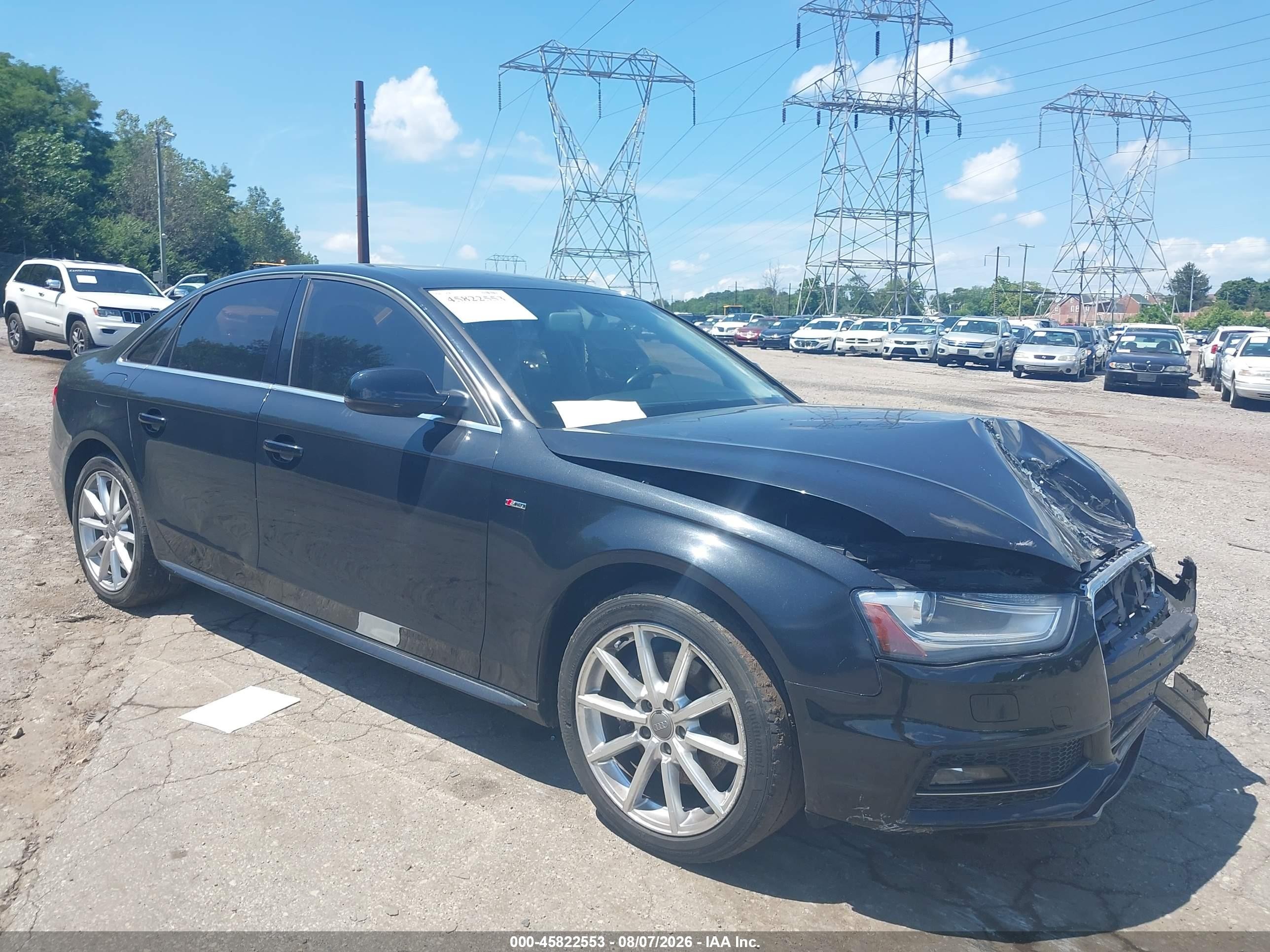 2014 Audi A4 2.0t Premium Черный vin: WAUFFAFL5EA080121