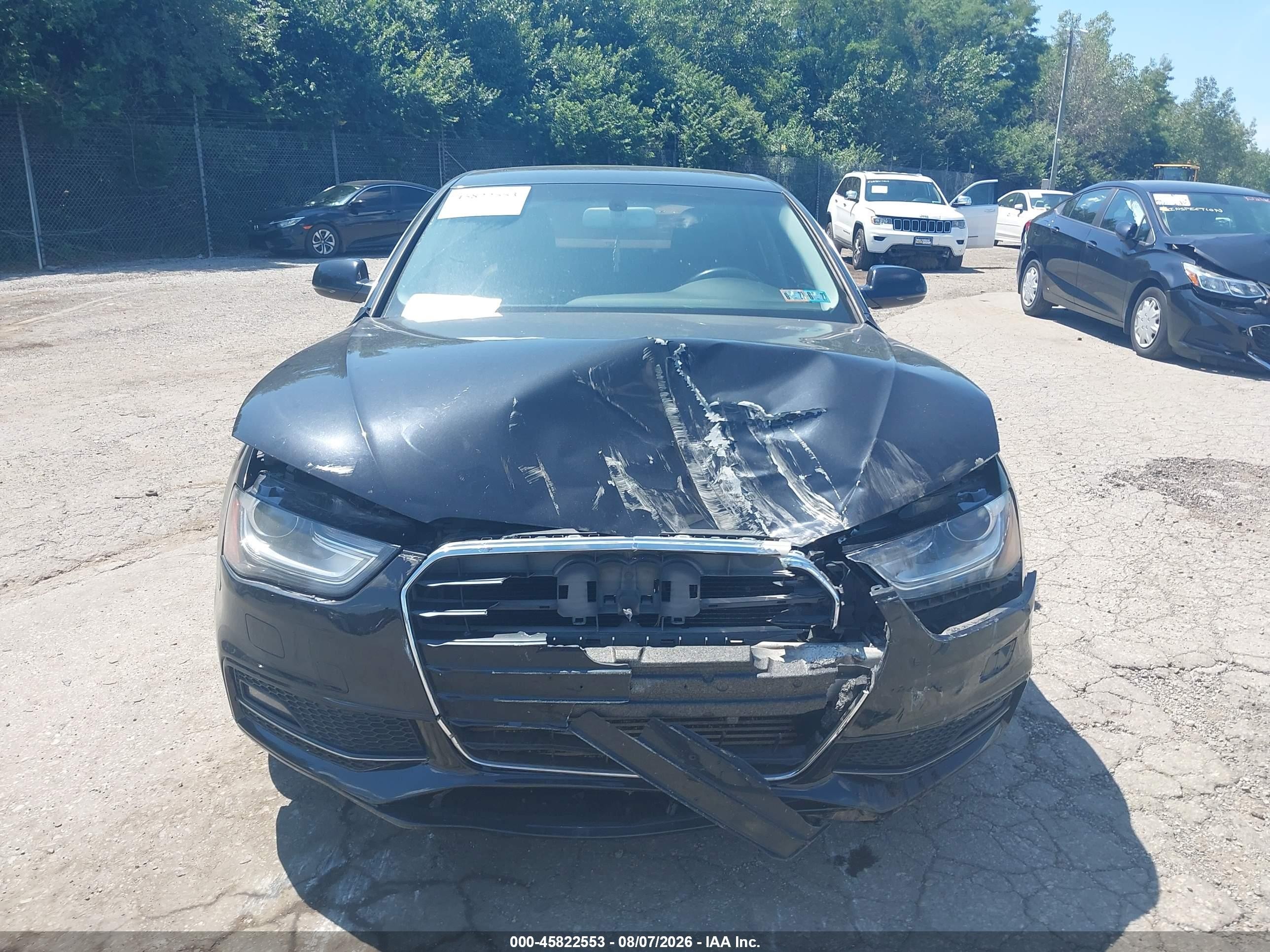 2014 Audi A4 2.0t Premium Черный vin: WAUFFAFL5EA080121