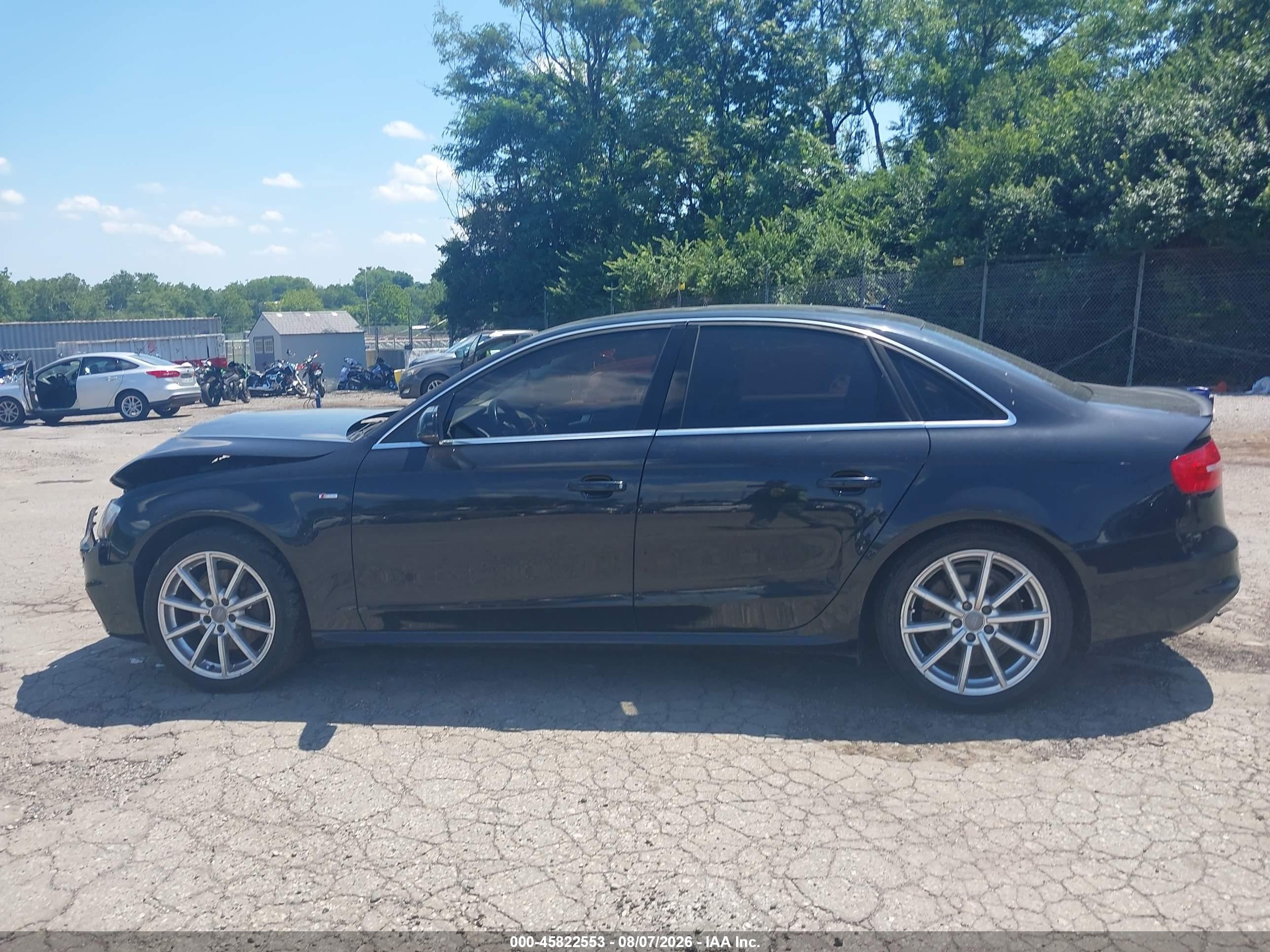 2014 Audi A4 2.0t Premium Черный vin: WAUFFAFL5EA080121