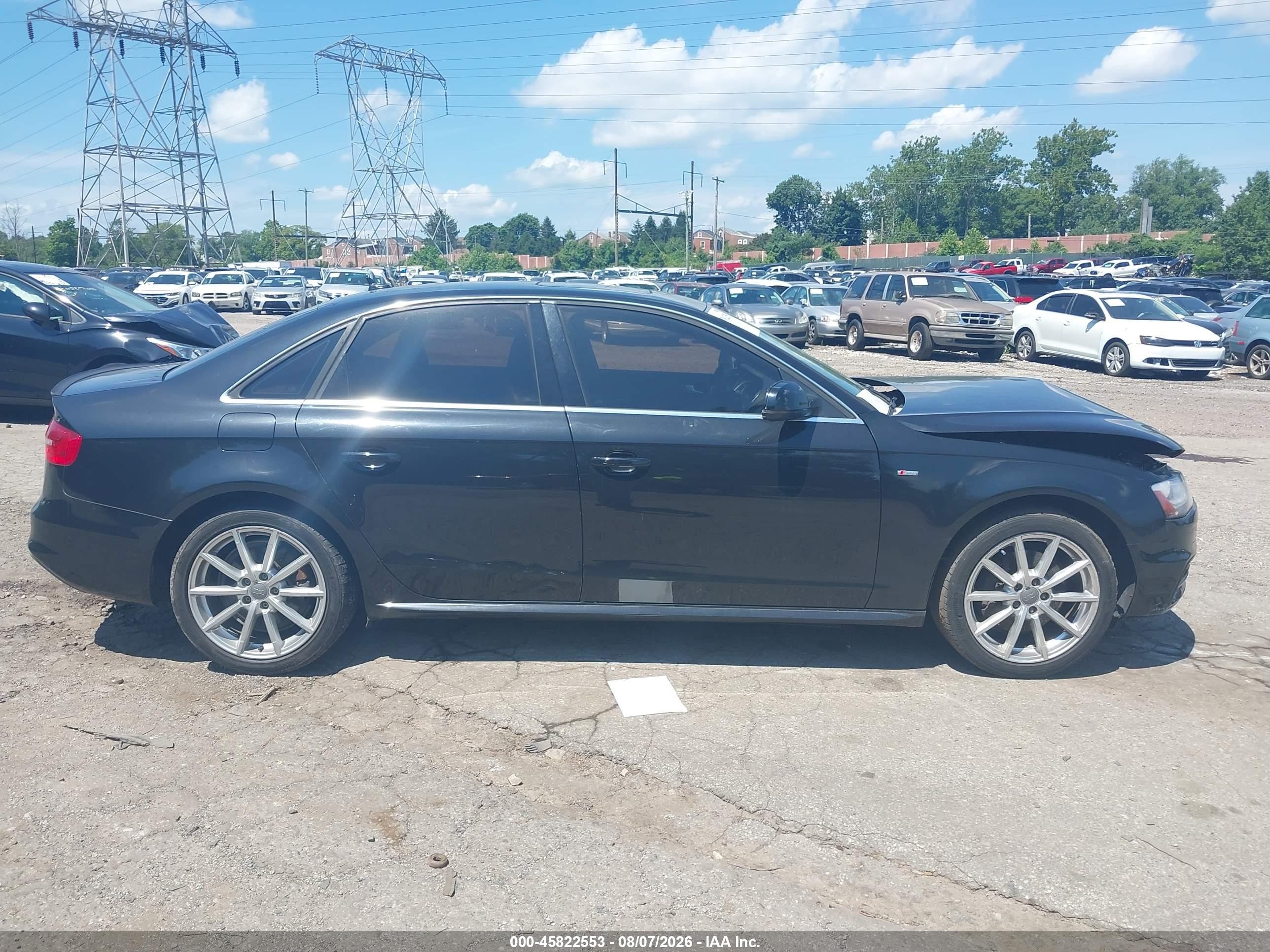 2014 Audi A4 2.0t Premium Черный vin: WAUFFAFL5EA080121