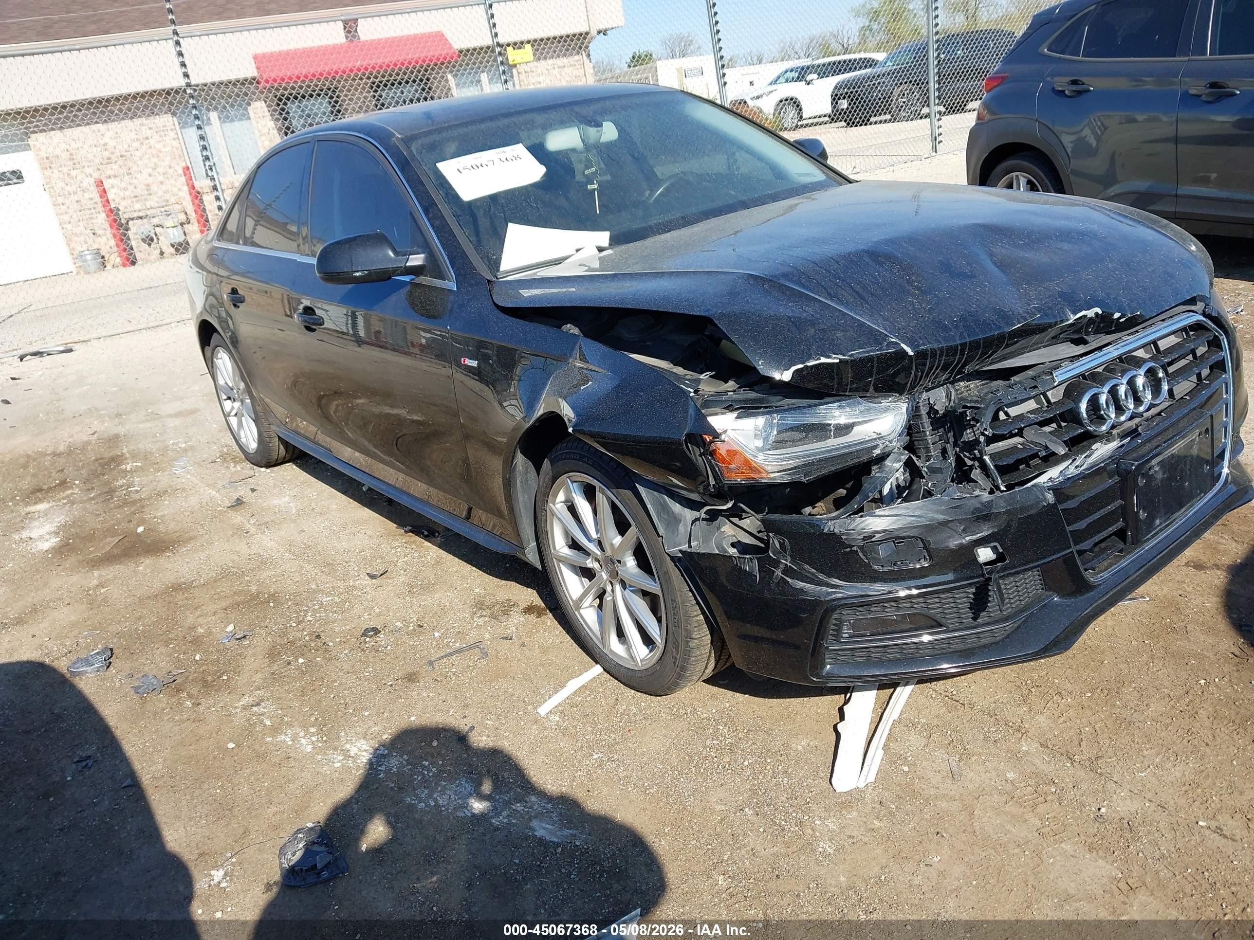 2014 Audi A4 2.0t Premium Черный vin: WAUFFAFL5EN022132