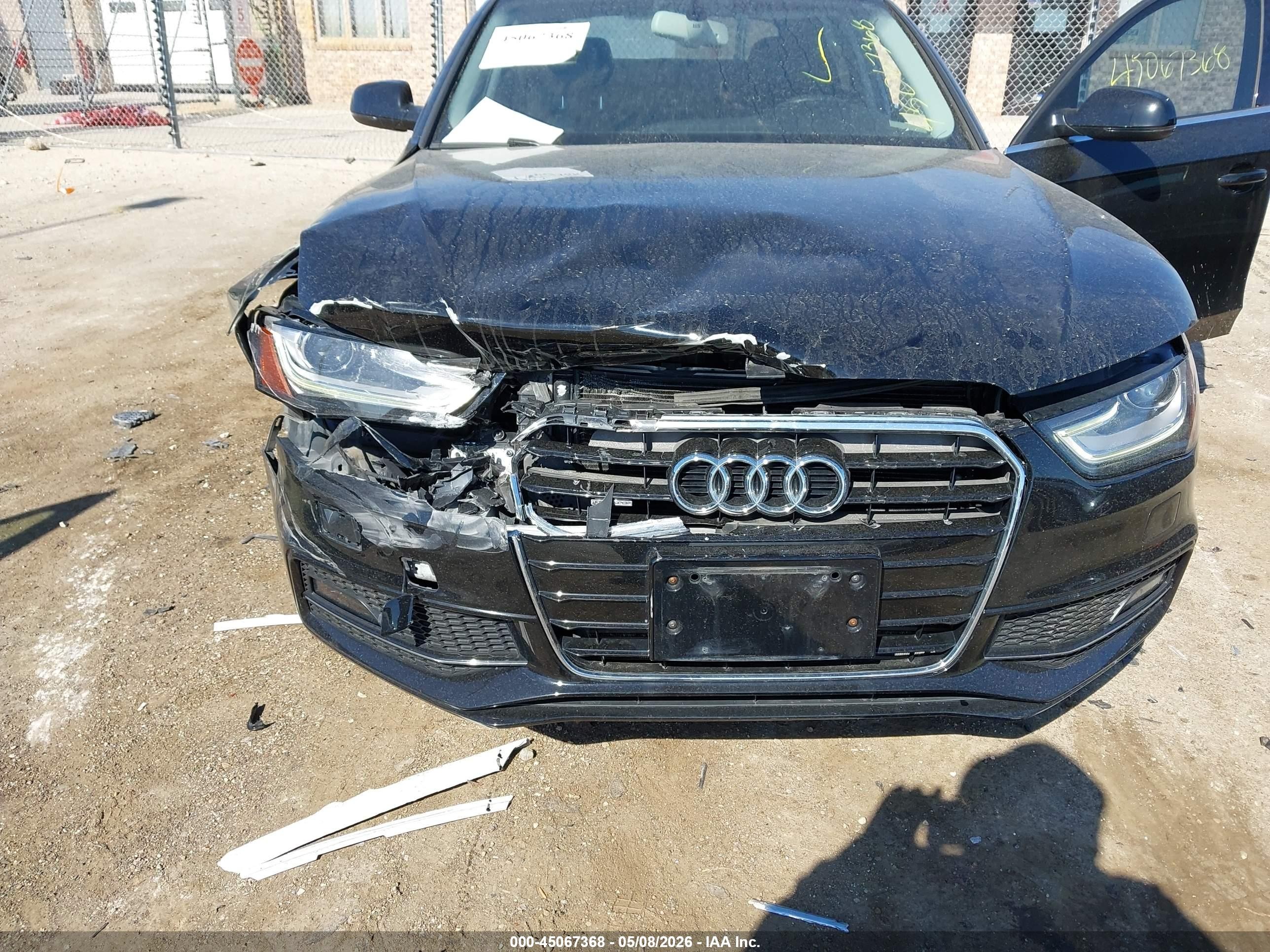 2014 Audi A4 2.0t Premium Черный vin: WAUFFAFL5EN022132