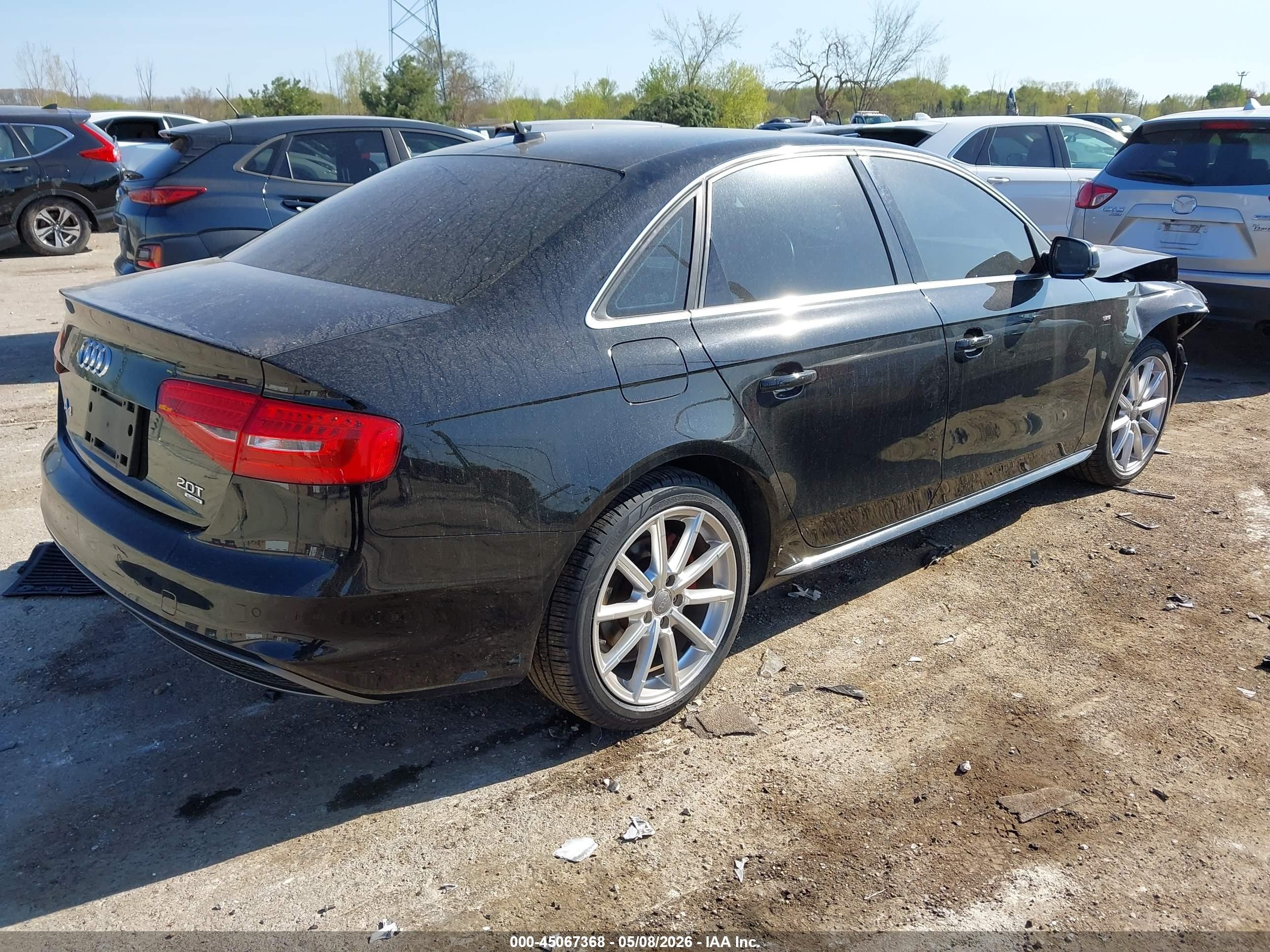 2014 Audi A4 2.0t Premium Черный vin: WAUFFAFL5EN022132