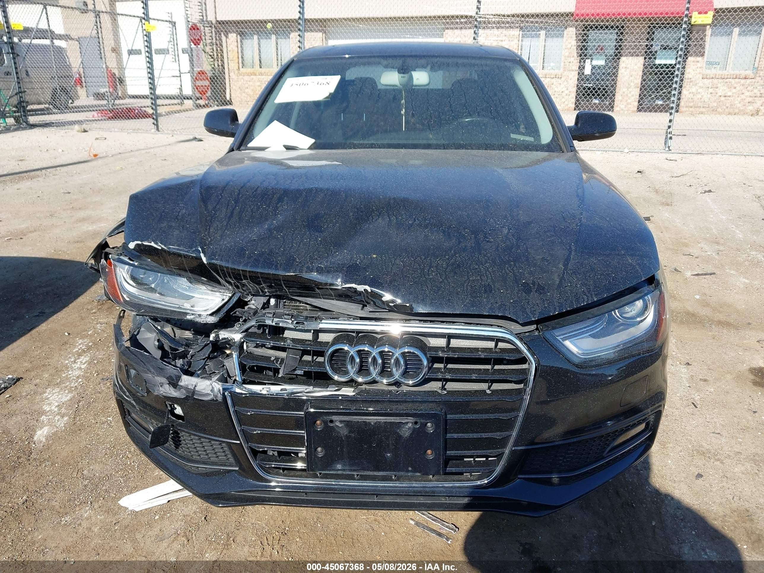 2014 Audi A4 2.0t Premium Черный vin: WAUFFAFL5EN022132