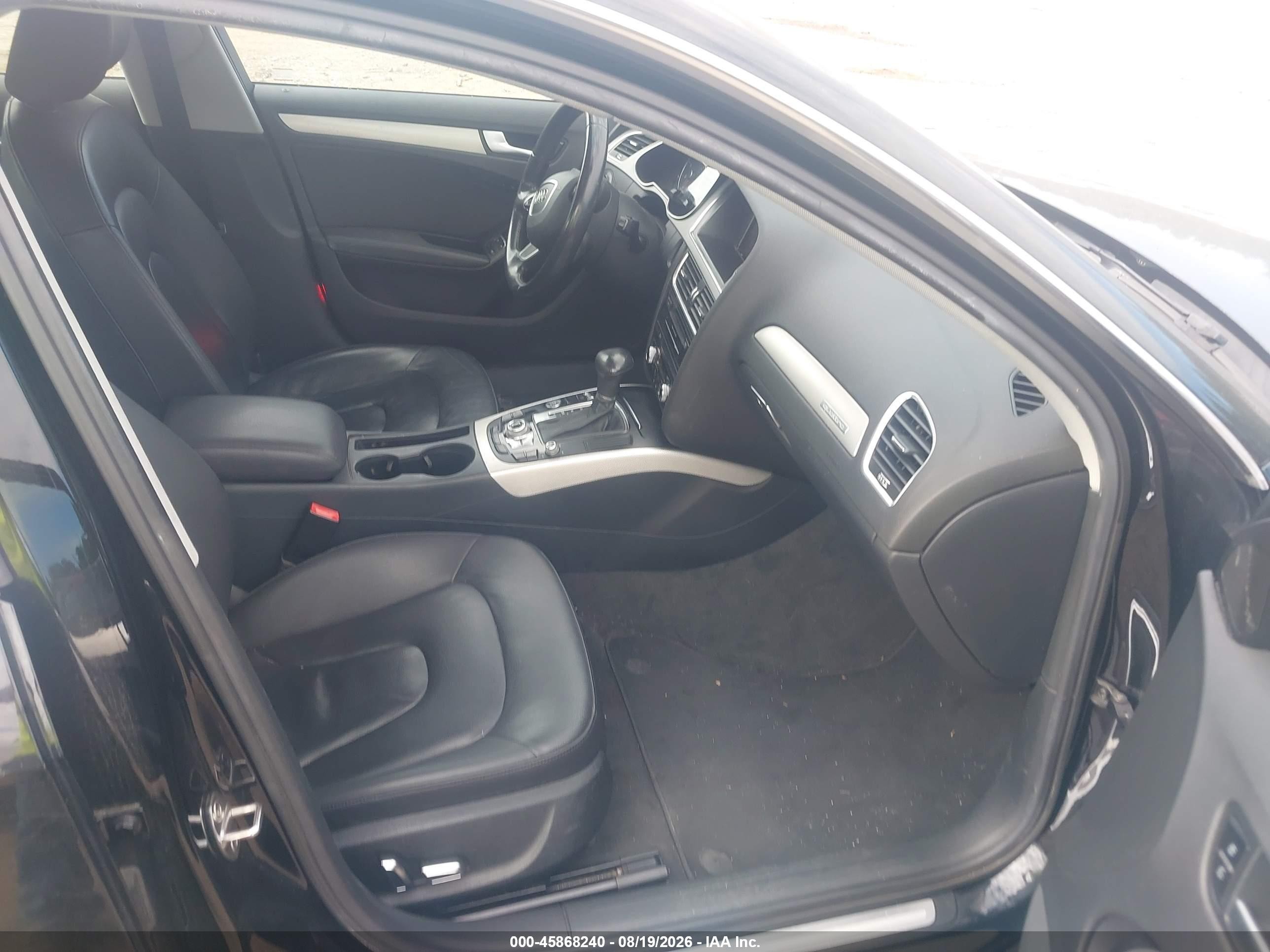 2014 Audi A4 2.0t Premium Черный vin: WAUFFAFL5EN032093