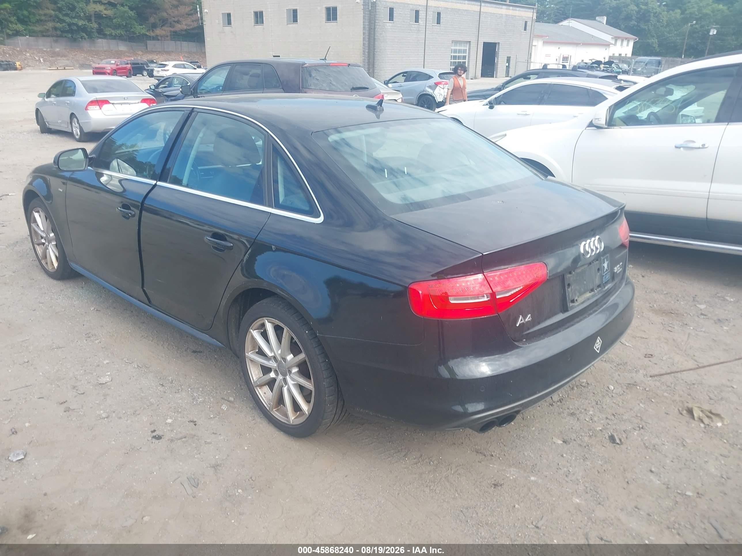 2014 Audi A4 2.0t Premium Черный vin: WAUFFAFL5EN032093