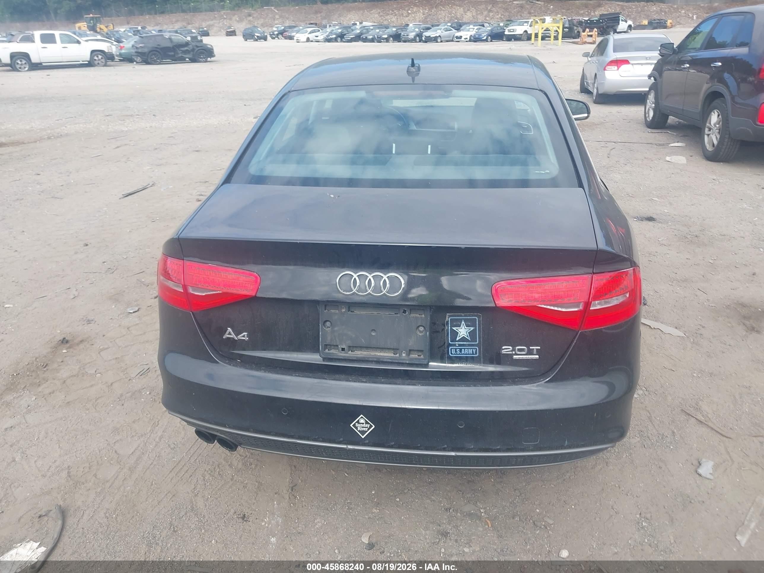 2014 Audi A4 2.0t Premium Черный vin: WAUFFAFL5EN032093