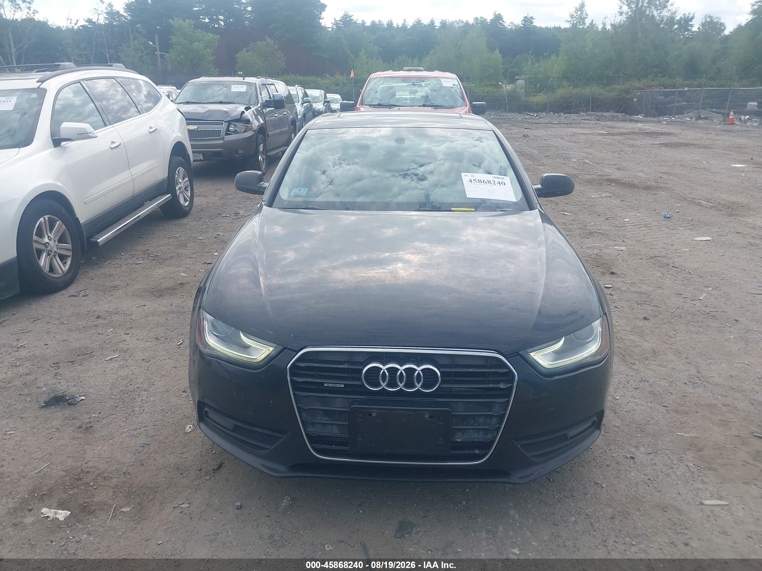 2014 Audi A4 2.0t Premium Черный vin: WAUFFAFL5EN032093