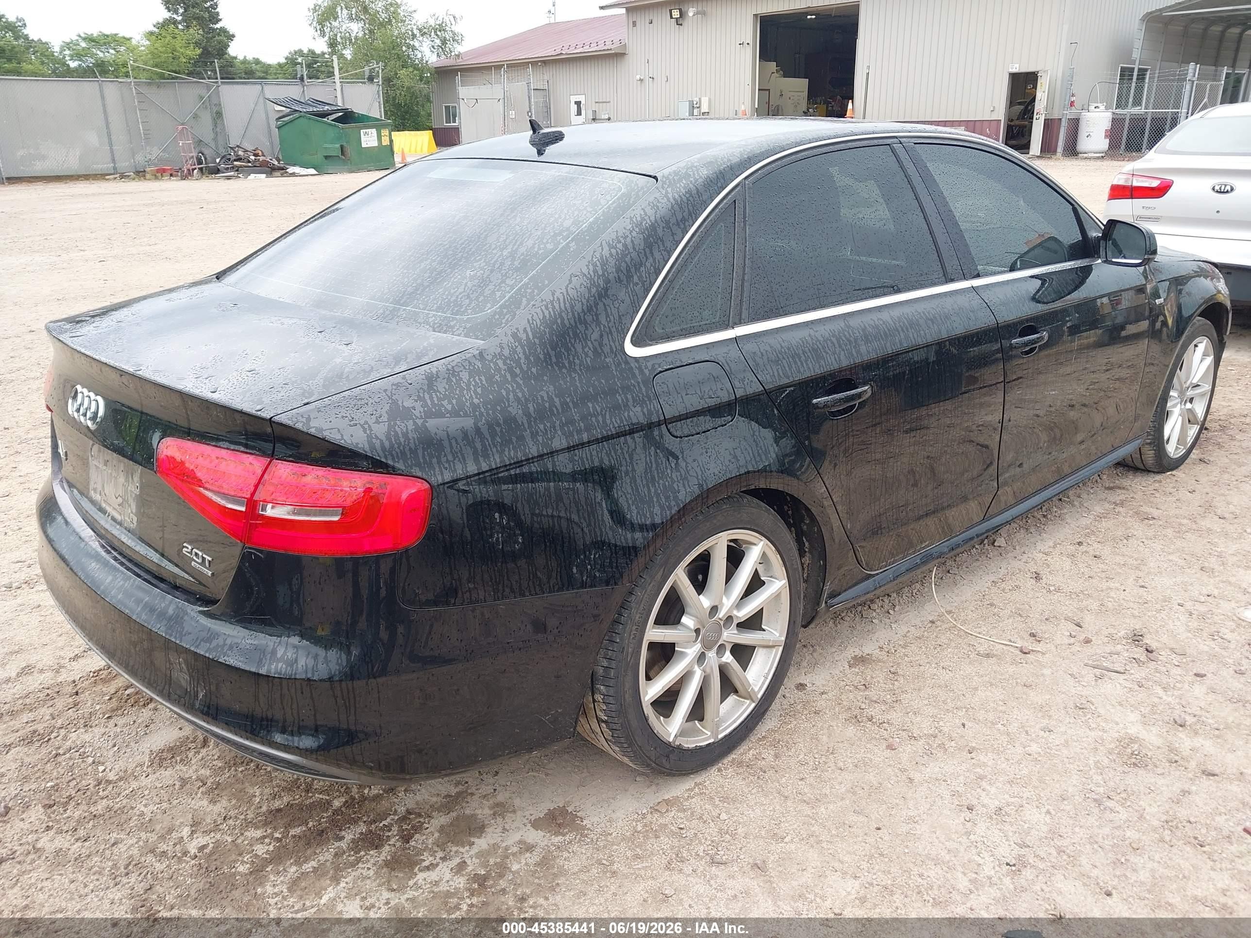 2014 Audi A4 2.0t Premium Black vin: WAUFFAFL5EN034717