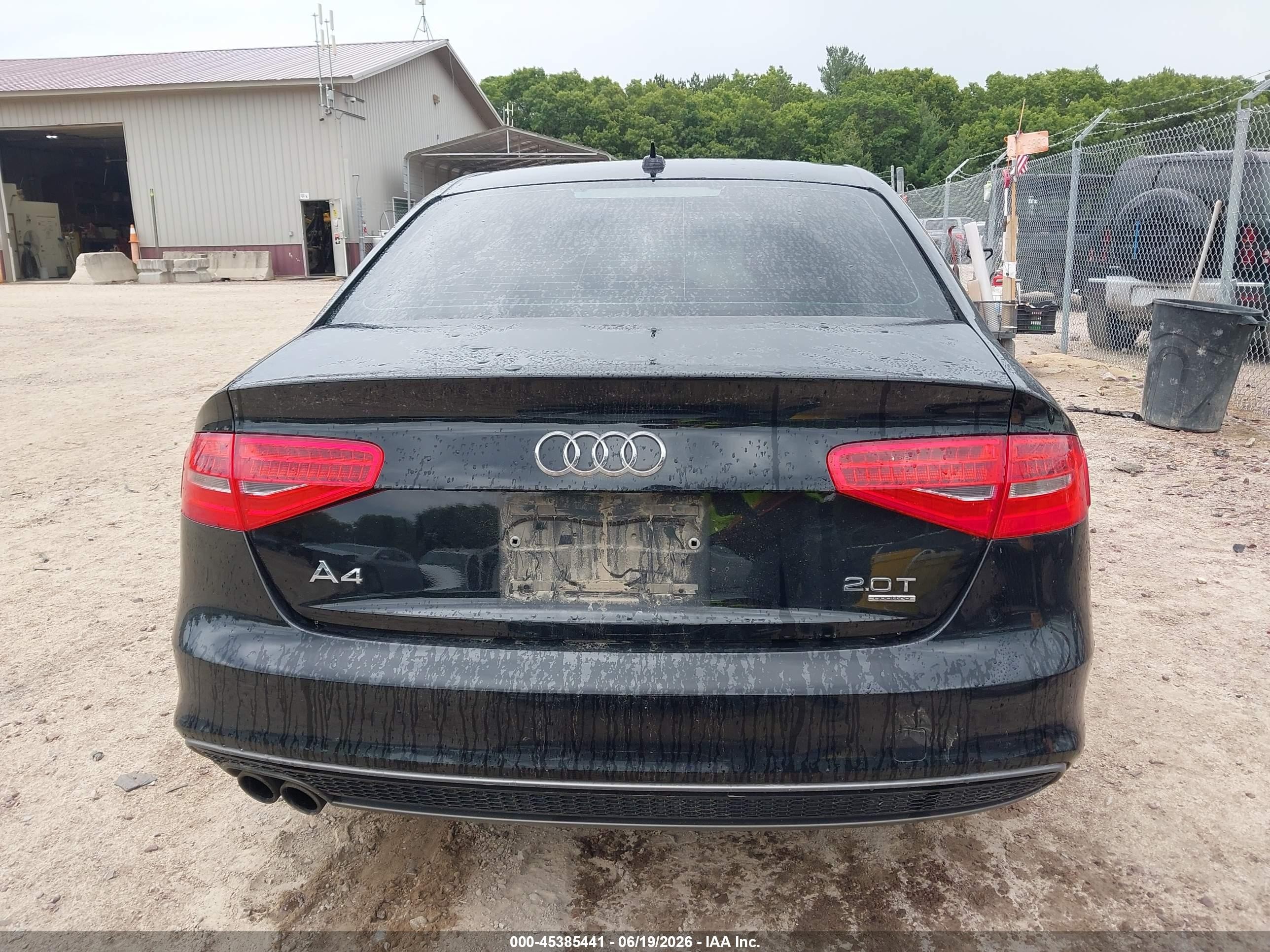 2014 Audi A4 2.0t Premium Black vin: WAUFFAFL5EN034717