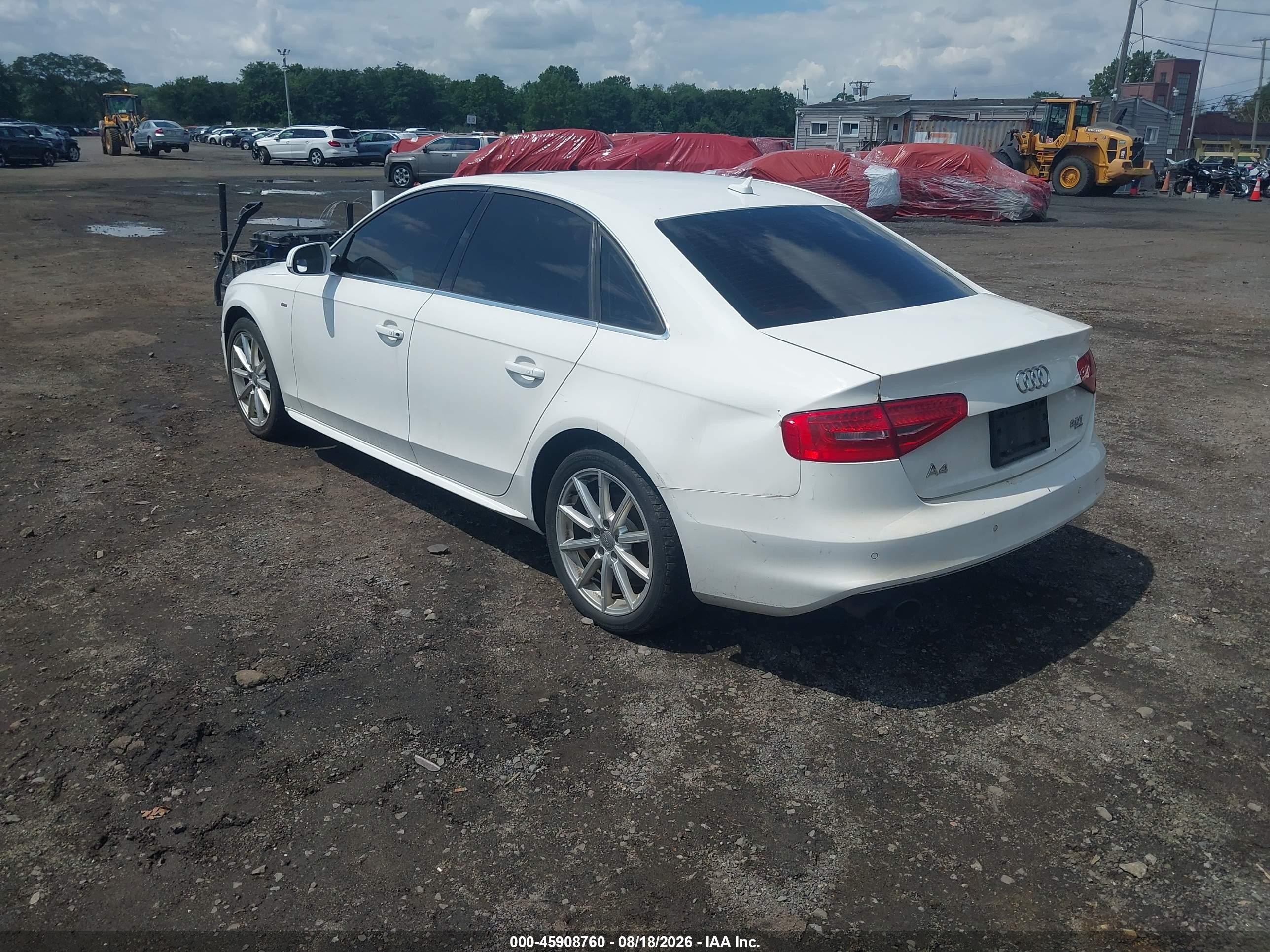 2015 Audi A4 2.0t Premium White vin: WAUFFAFL5FN002903