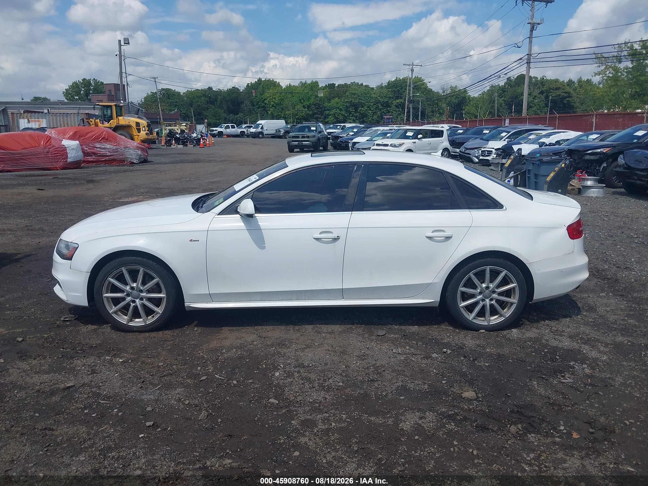 2015 Audi A4 2.0t Premium White vin: WAUFFAFL5FN002903