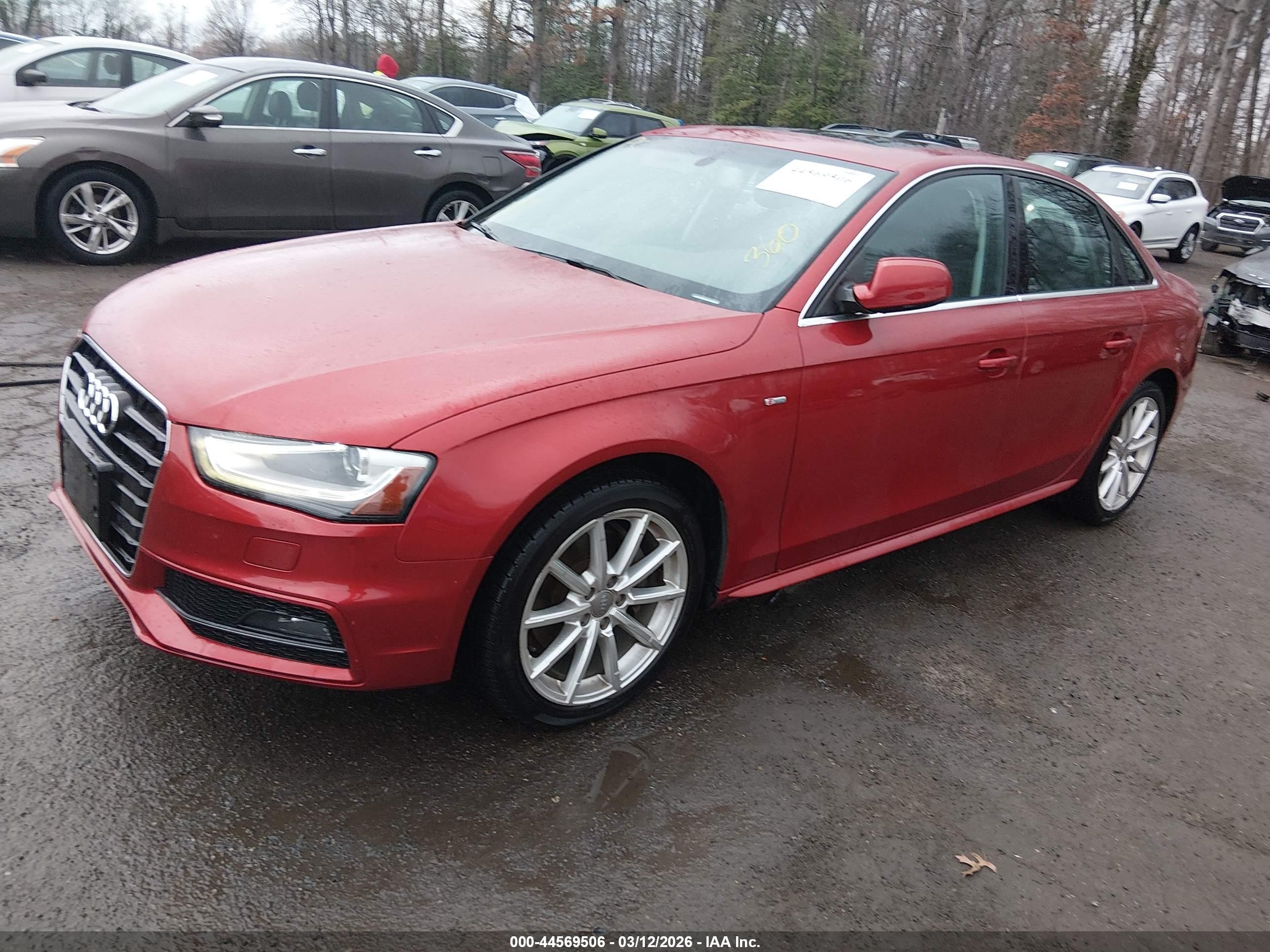 2015 Audi A4 2.0t Premium Orange vin: WAUFFAFL5FN023539