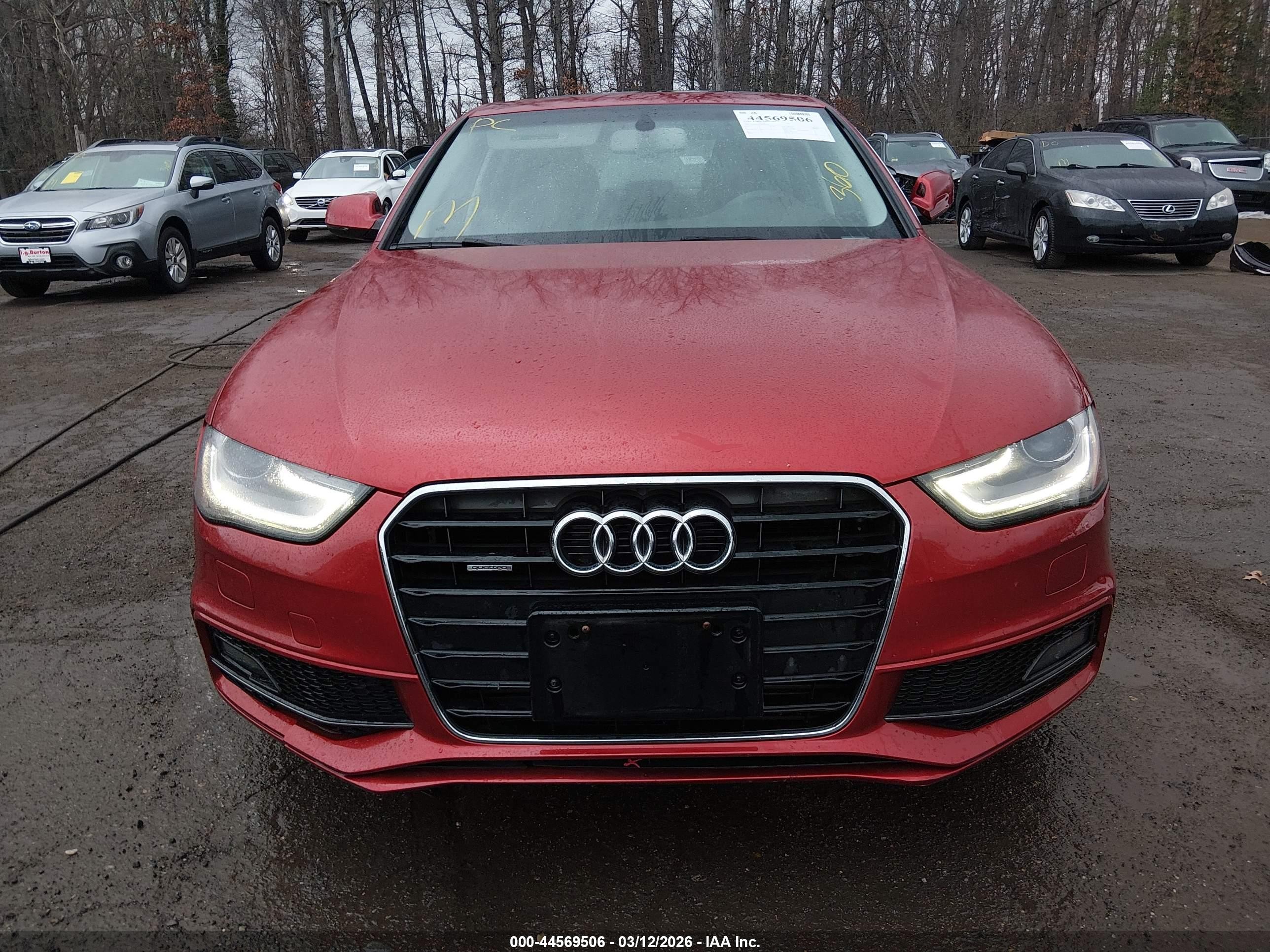 2015 Audi A4 2.0t Premium Orange vin: WAUFFAFL5FN023539