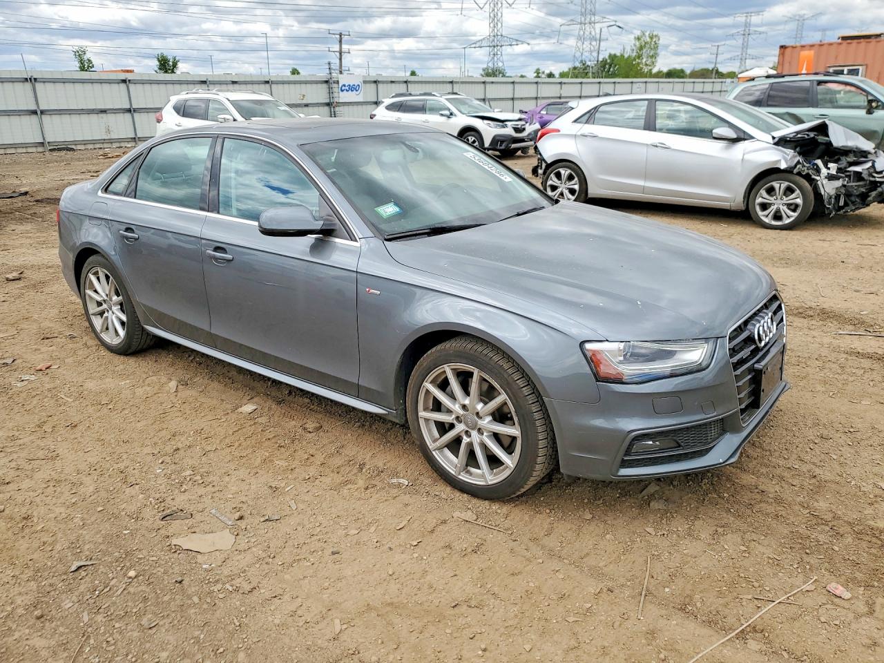 2015 Audi A4 Premium Plus Gray vin: WAUFFAFL5FN025324