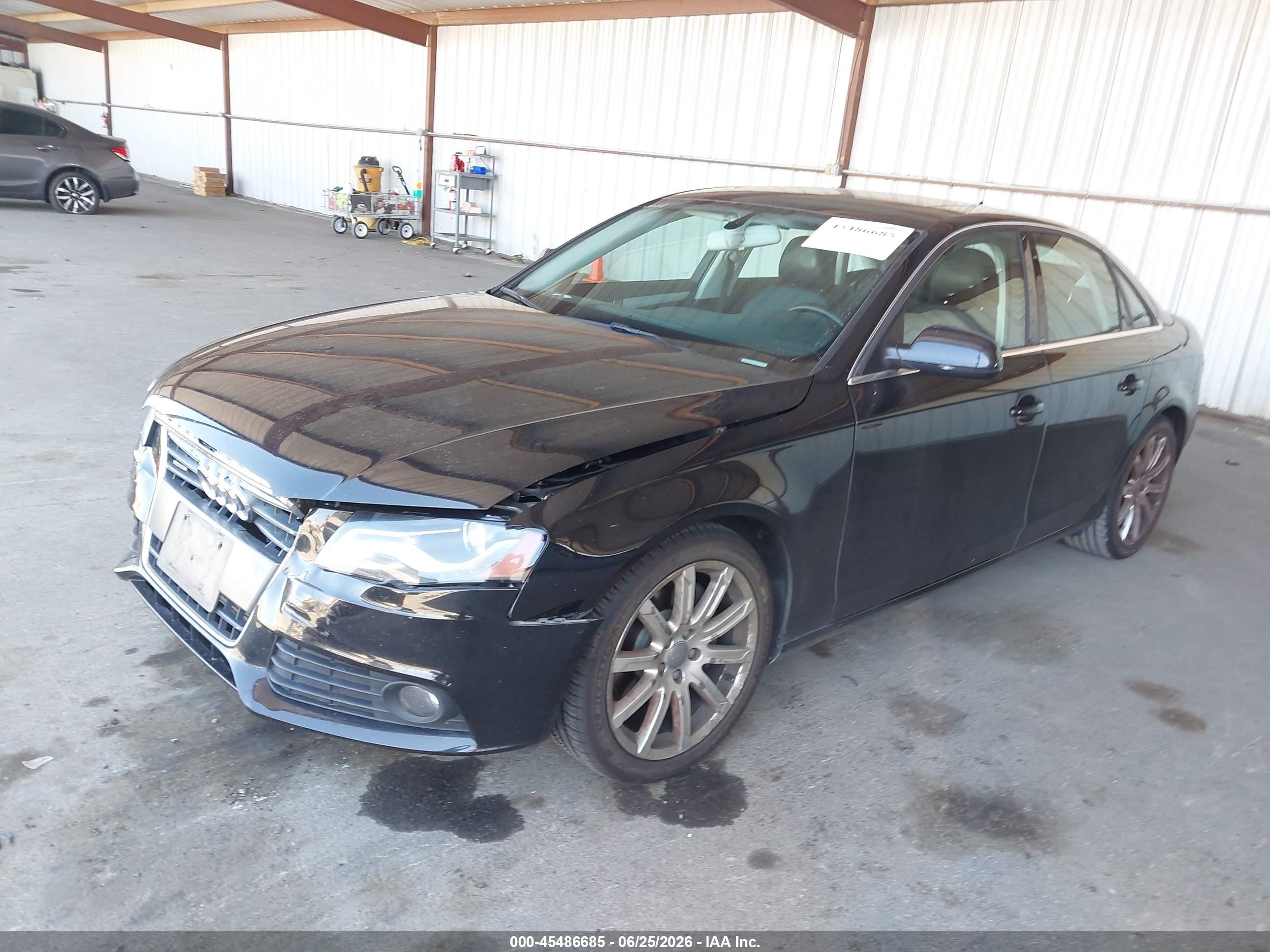 2010 Audi A4 2.0t Premium Black vin: WAUFFAFL6AN045574