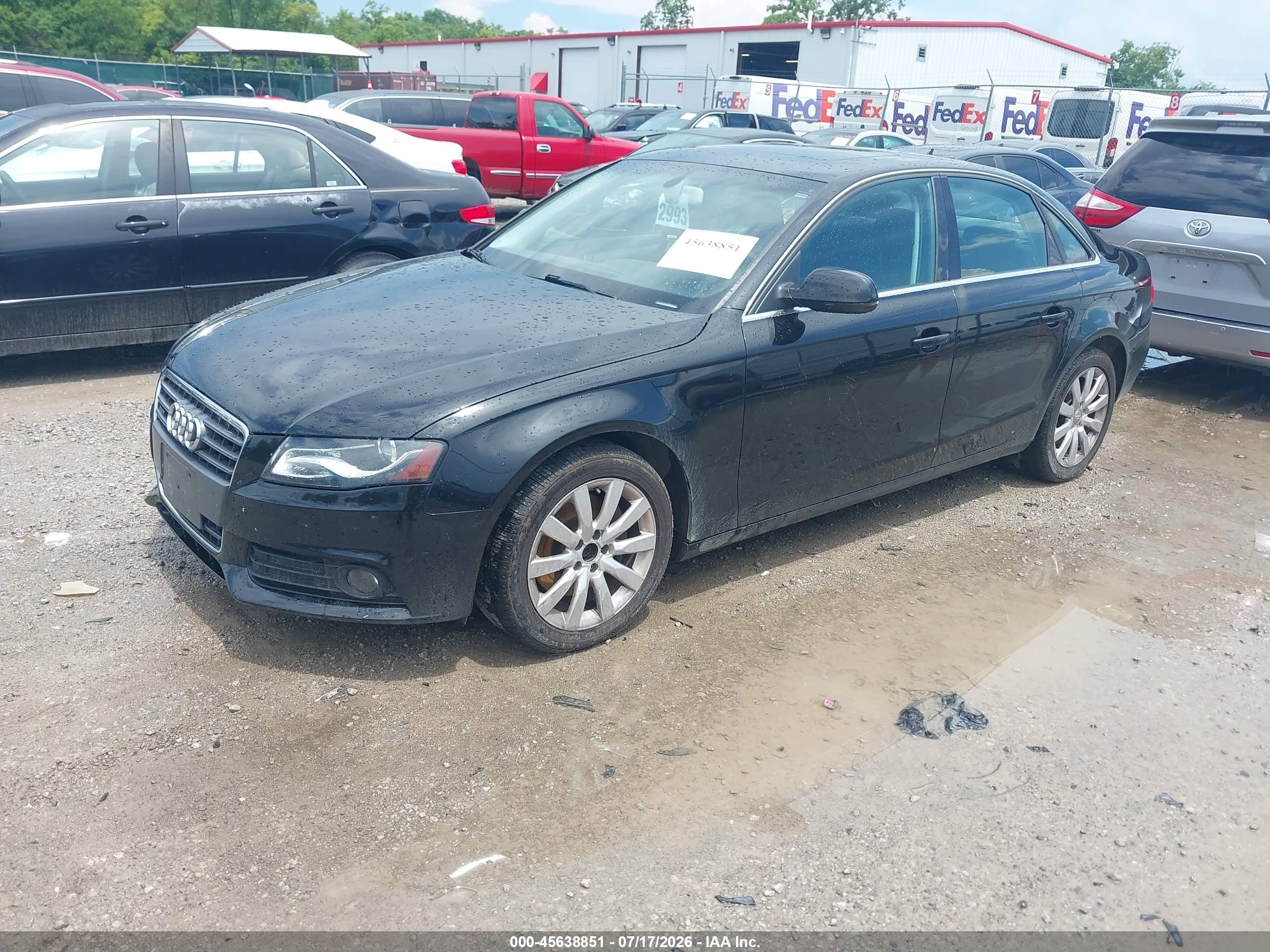 2010 Audi A4 2.0t Premium Black vin: WAUFFAFL6AN050936