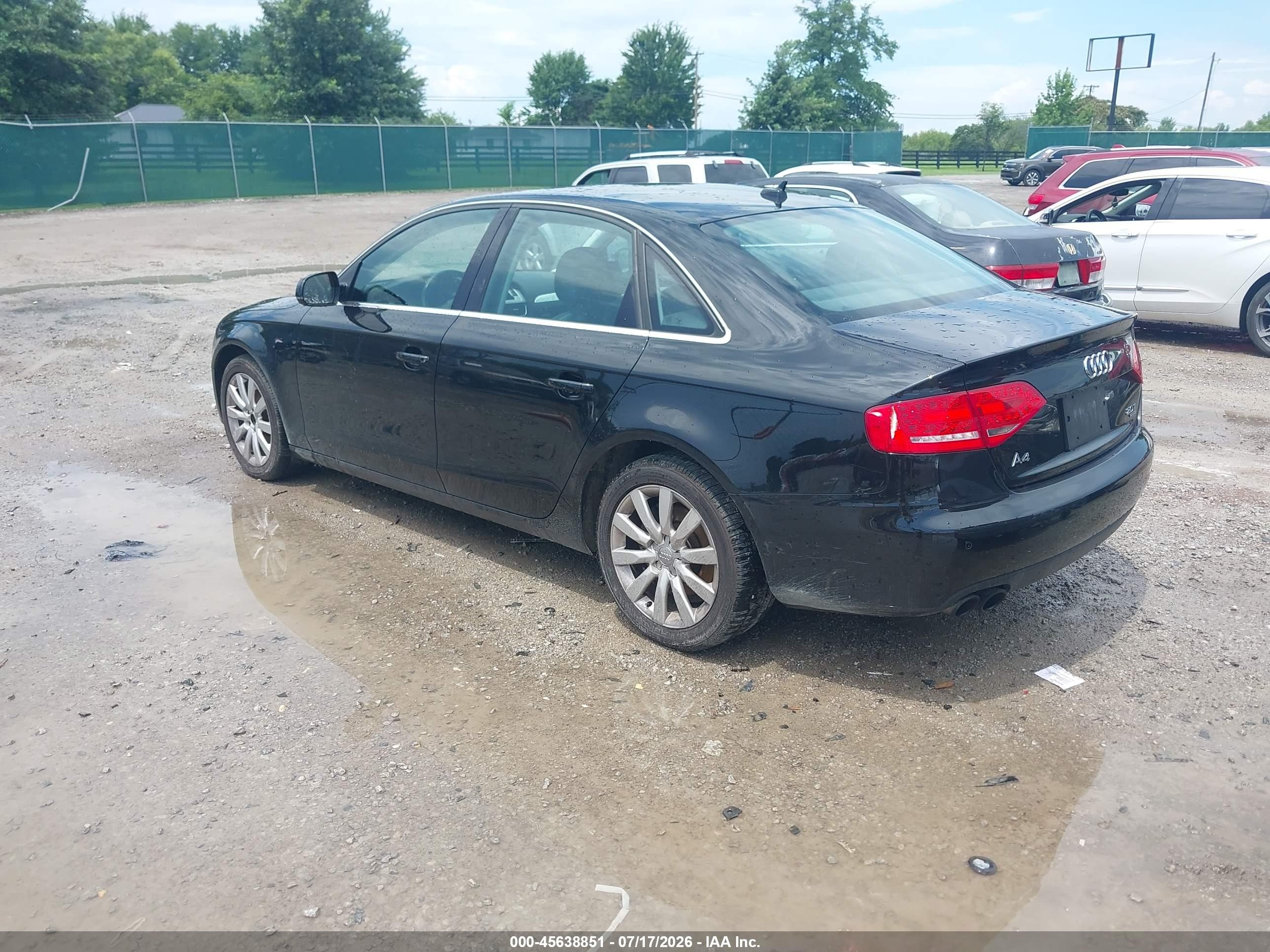 2010 Audi A4 2.0t Premium Black vin: WAUFFAFL6AN050936