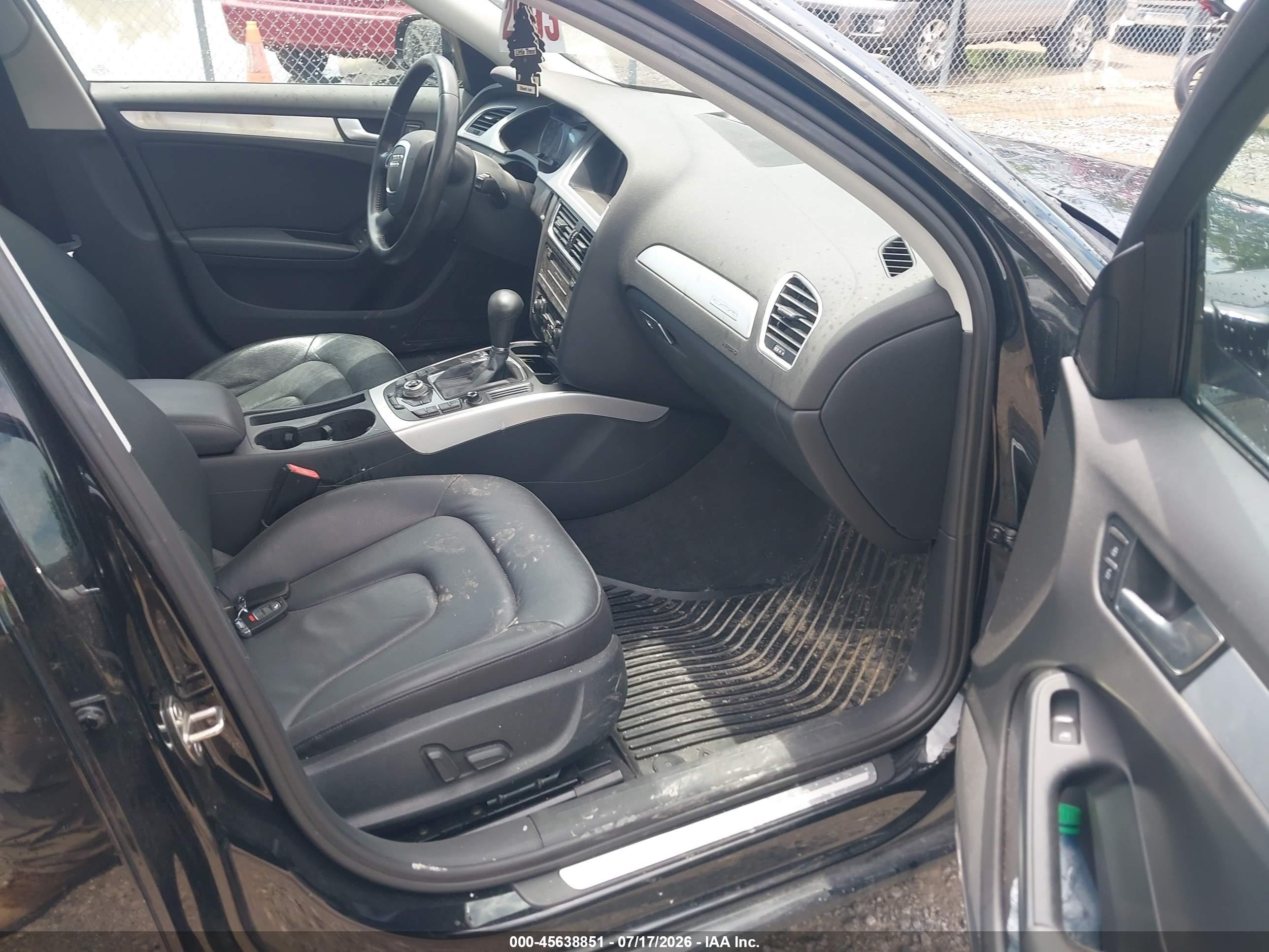 2010 Audi A4 2.0t Premium Black vin: WAUFFAFL6AN050936