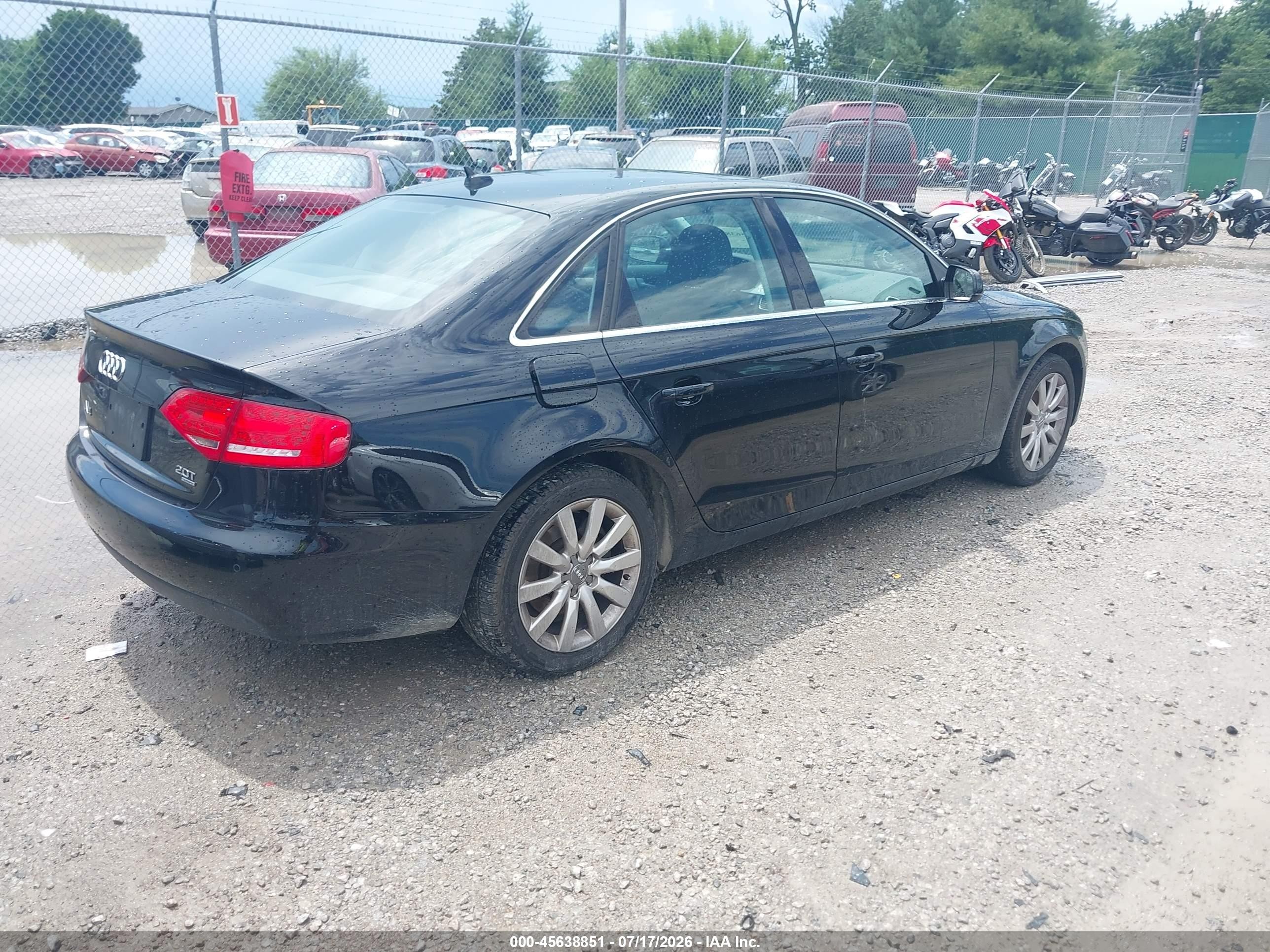 2010 Audi A4 2.0t Premium Black vin: WAUFFAFL6AN050936