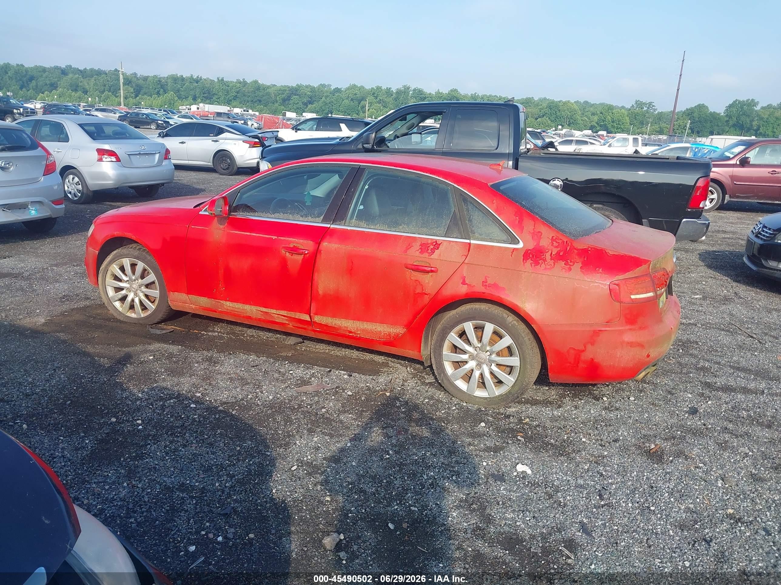2010 Audi A4 2.0t Premium Red vin: WAUFFAFL6AN052976