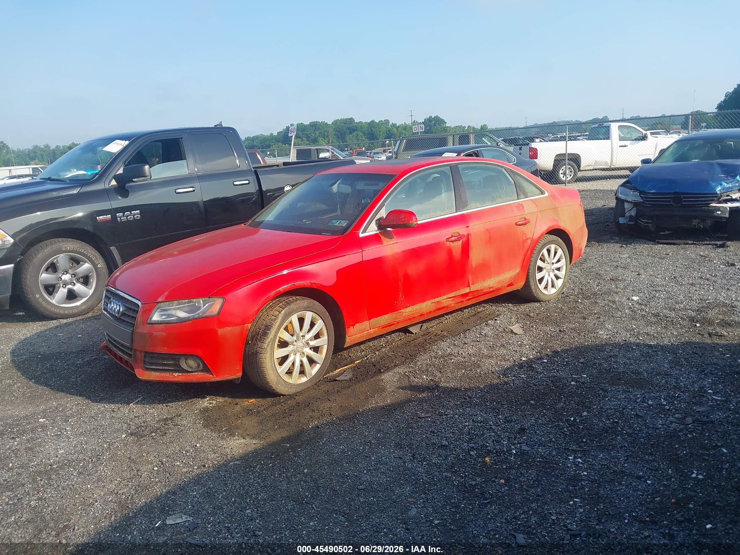 2010 Audi A4 2.0t Premium Red vin: WAUFFAFL6AN052976