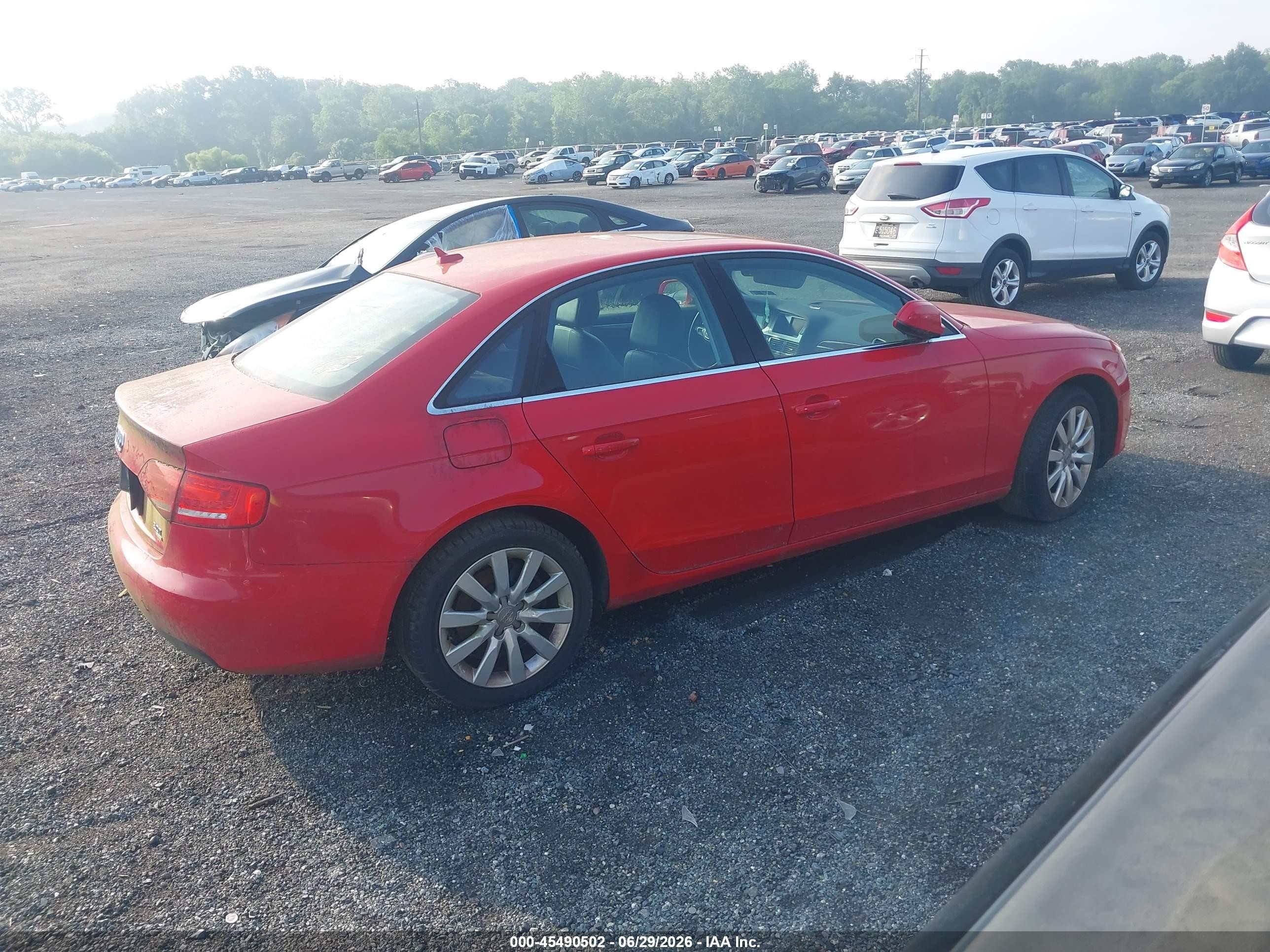 2010 Audi A4 2.0t Premium Red vin: WAUFFAFL6AN052976