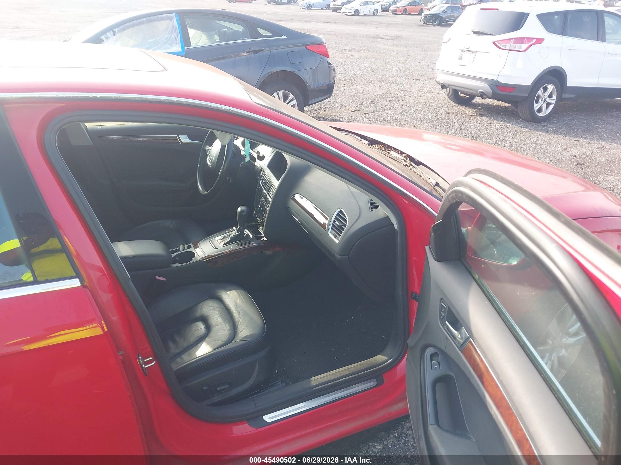2010 Audi A4 2.0t Premium Red vin: WAUFFAFL6AN052976