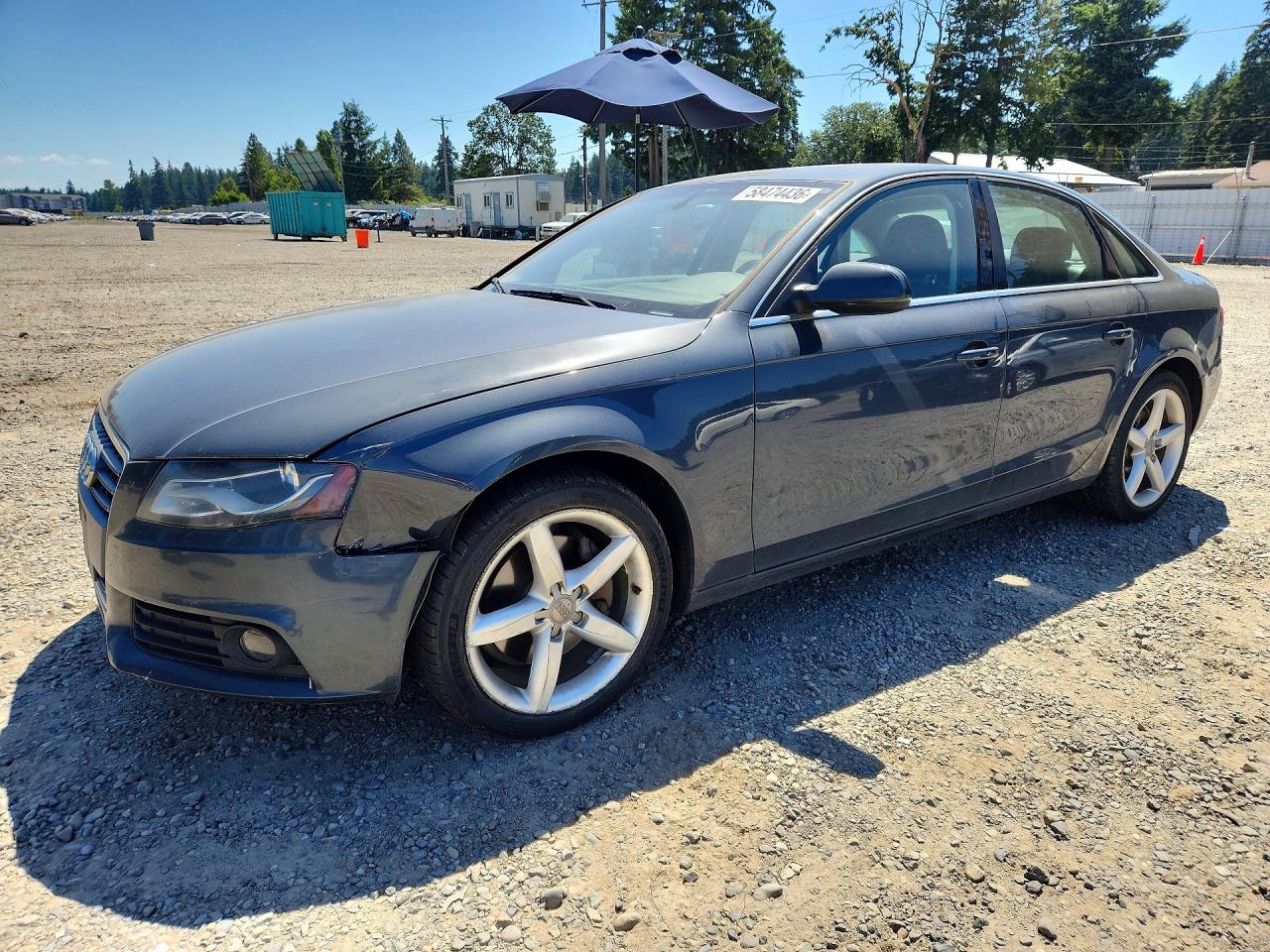 2011 Audi A4 Premium Plus Gray vin: WAUFFAFL6BA065056