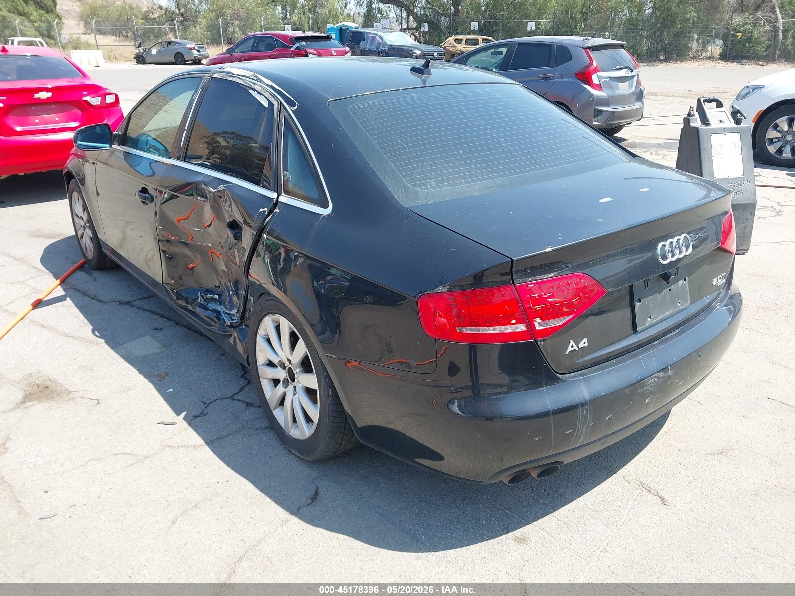 2011 Audi A4 2.0t Premium Black vin: WAUFFAFL6BN007229