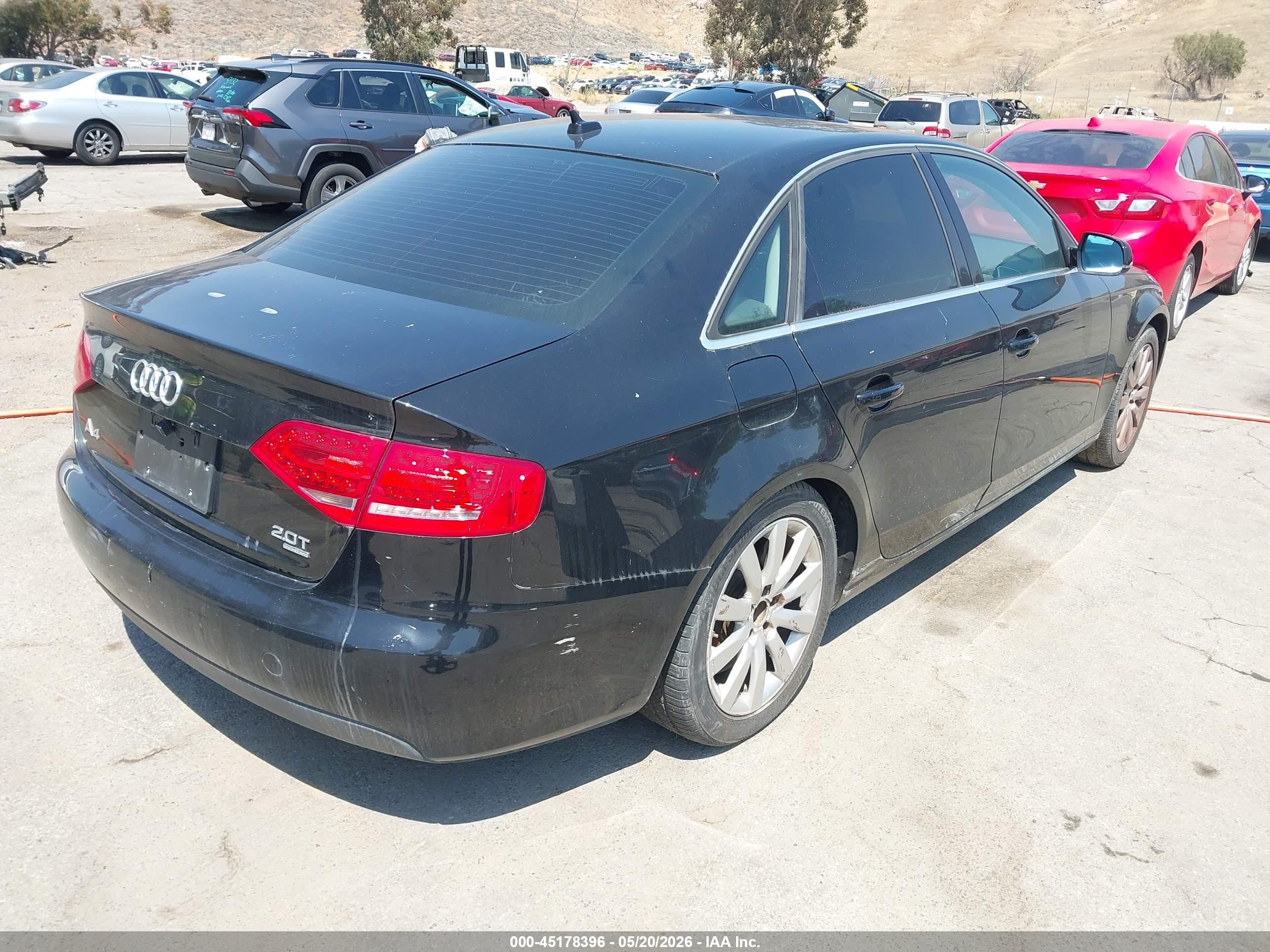 2011 Audi A4 2.0t Premium Black vin: WAUFFAFL6BN007229